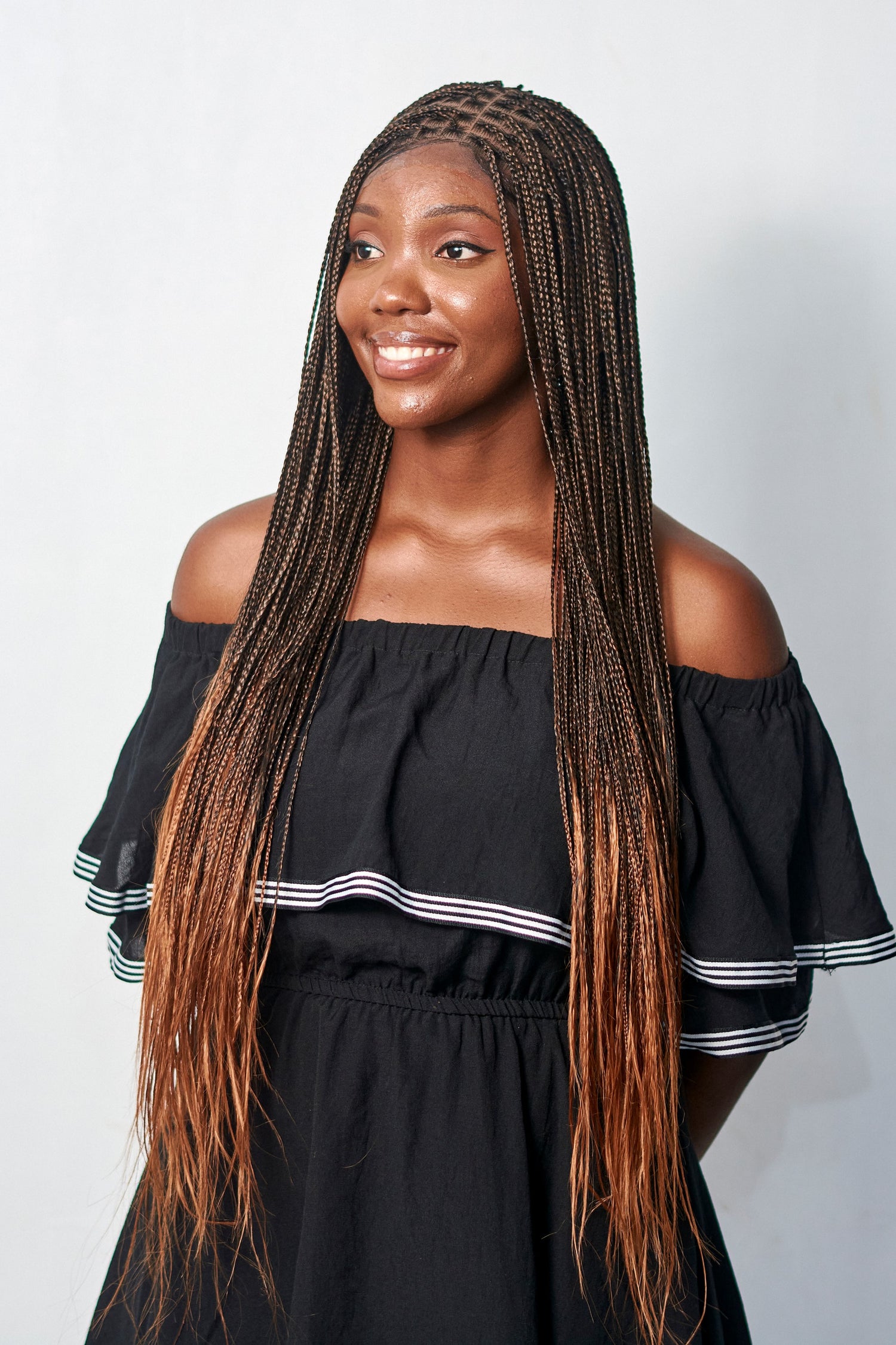 32" Knotless Bonestraight Braid Wig