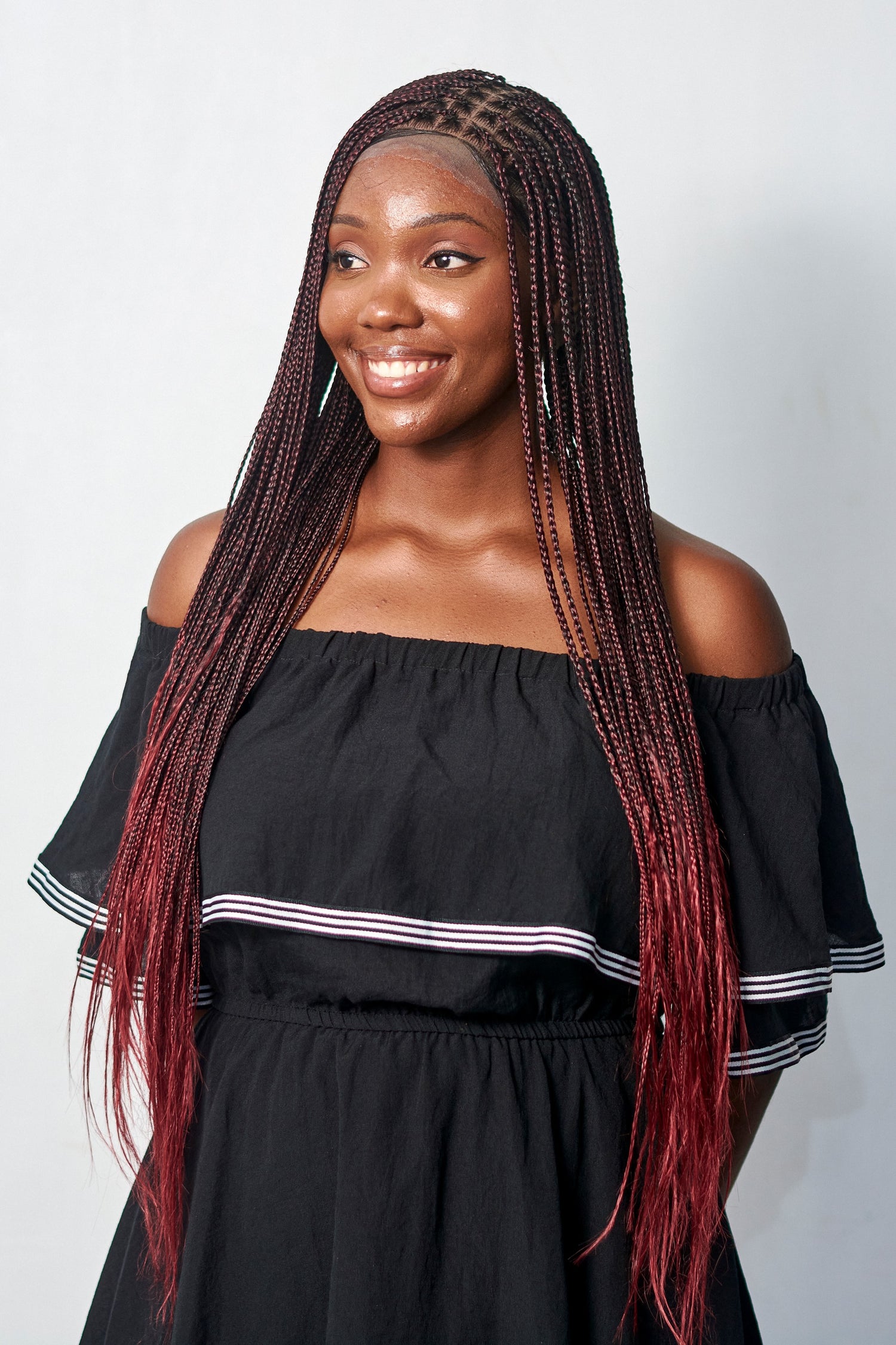 32" Knotless Bonestraight Braid Wig