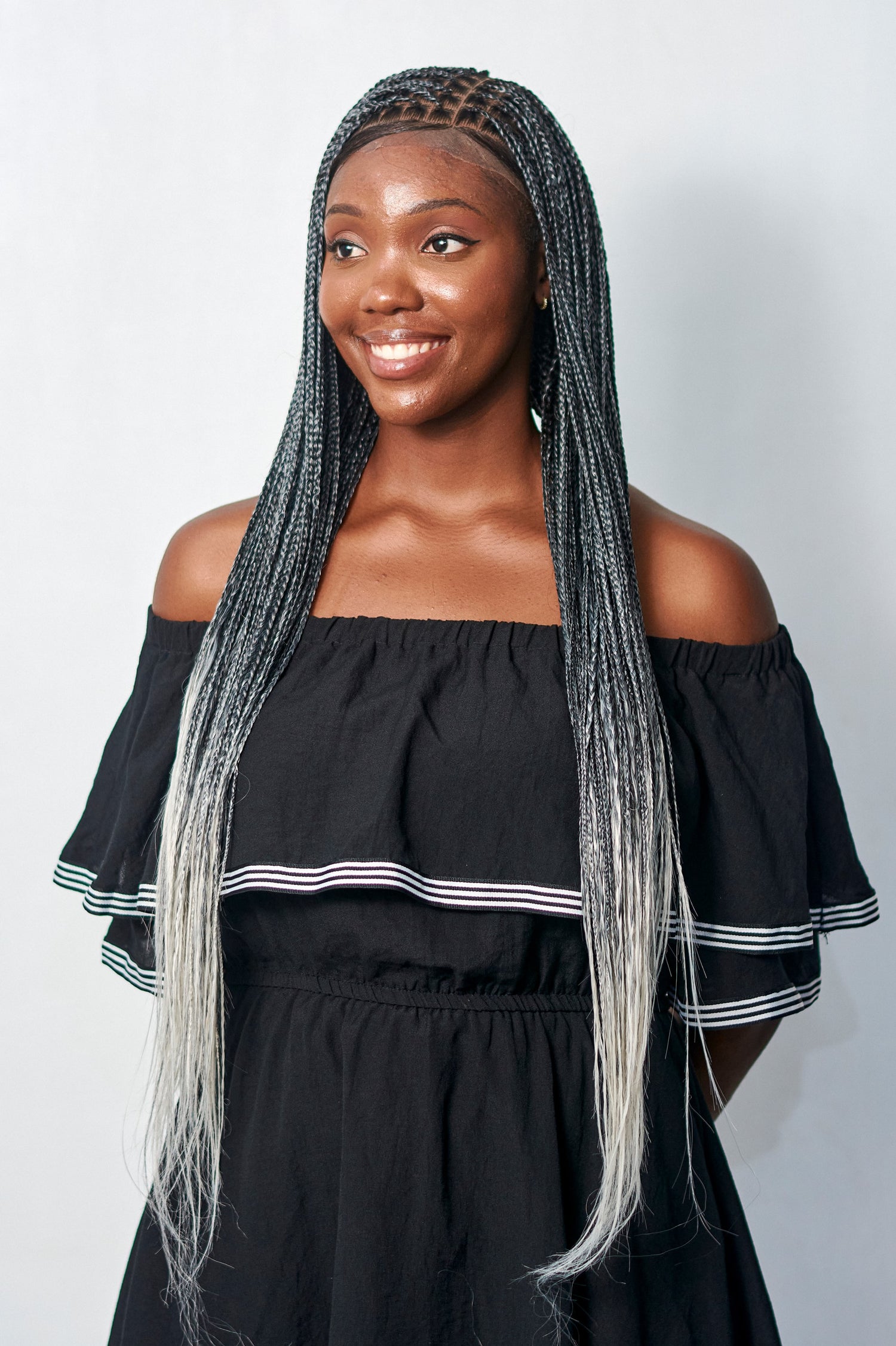 32" Knotless Bonestraight Braid Wig