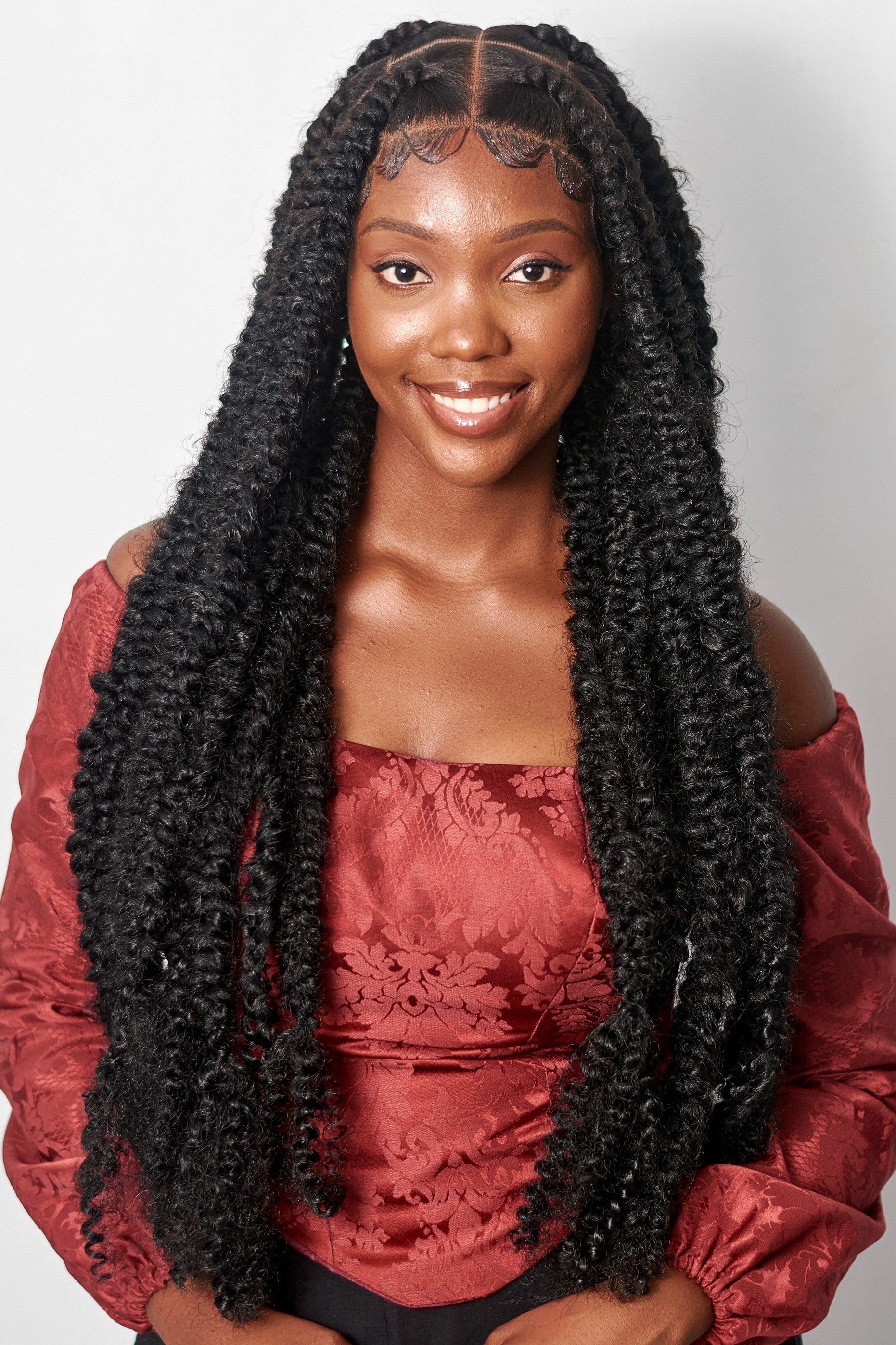 36" Jumbo Knotless Passion Braided Wig