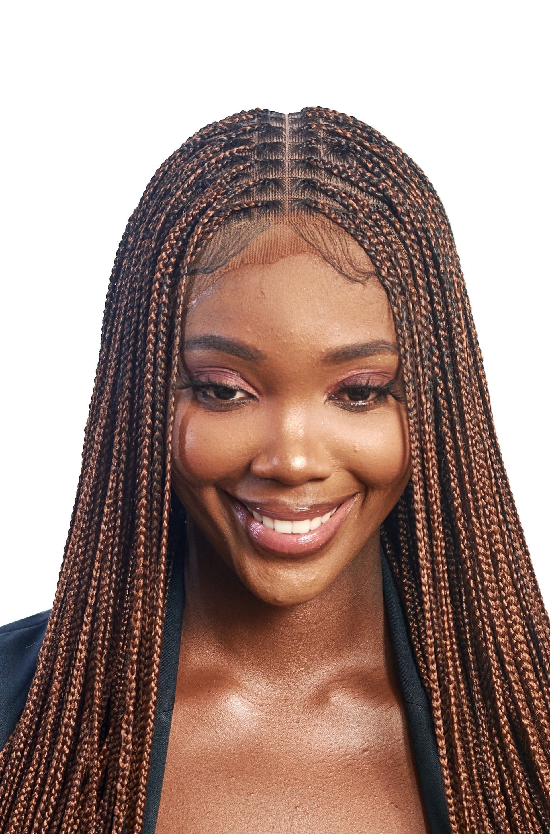 32" Full HD 360 Lace Front Million Knotless Hand Braided Wig