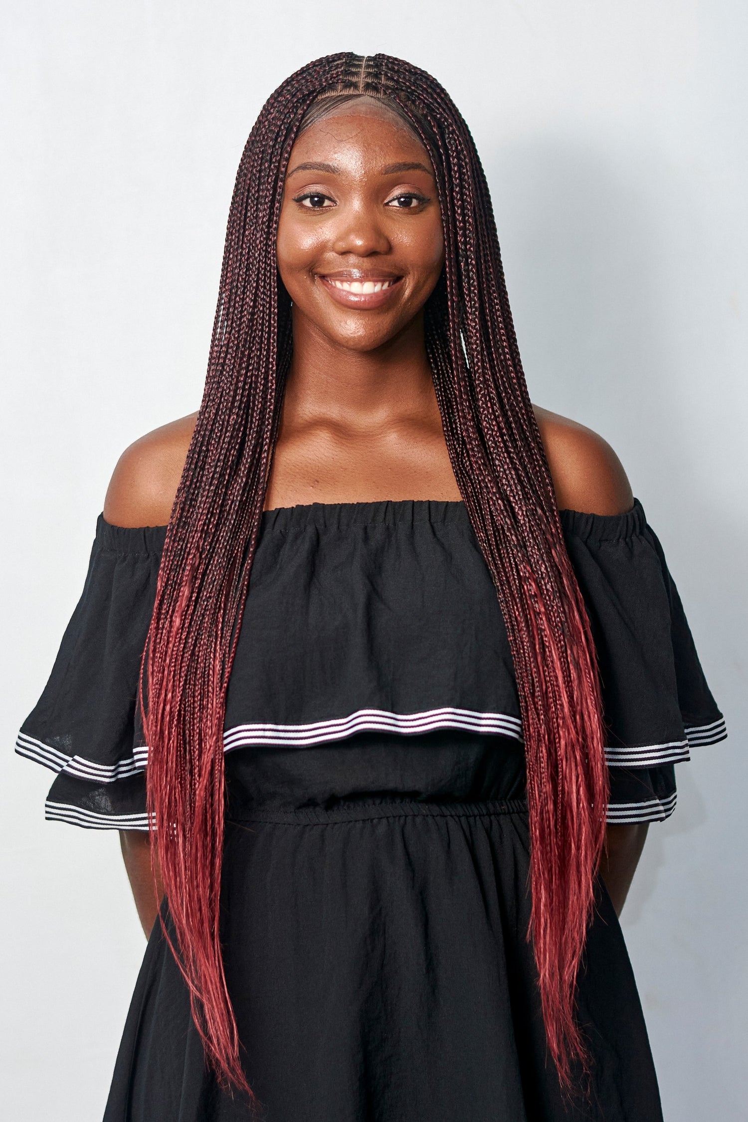 32" Knotless Bonestraight Braid Wig