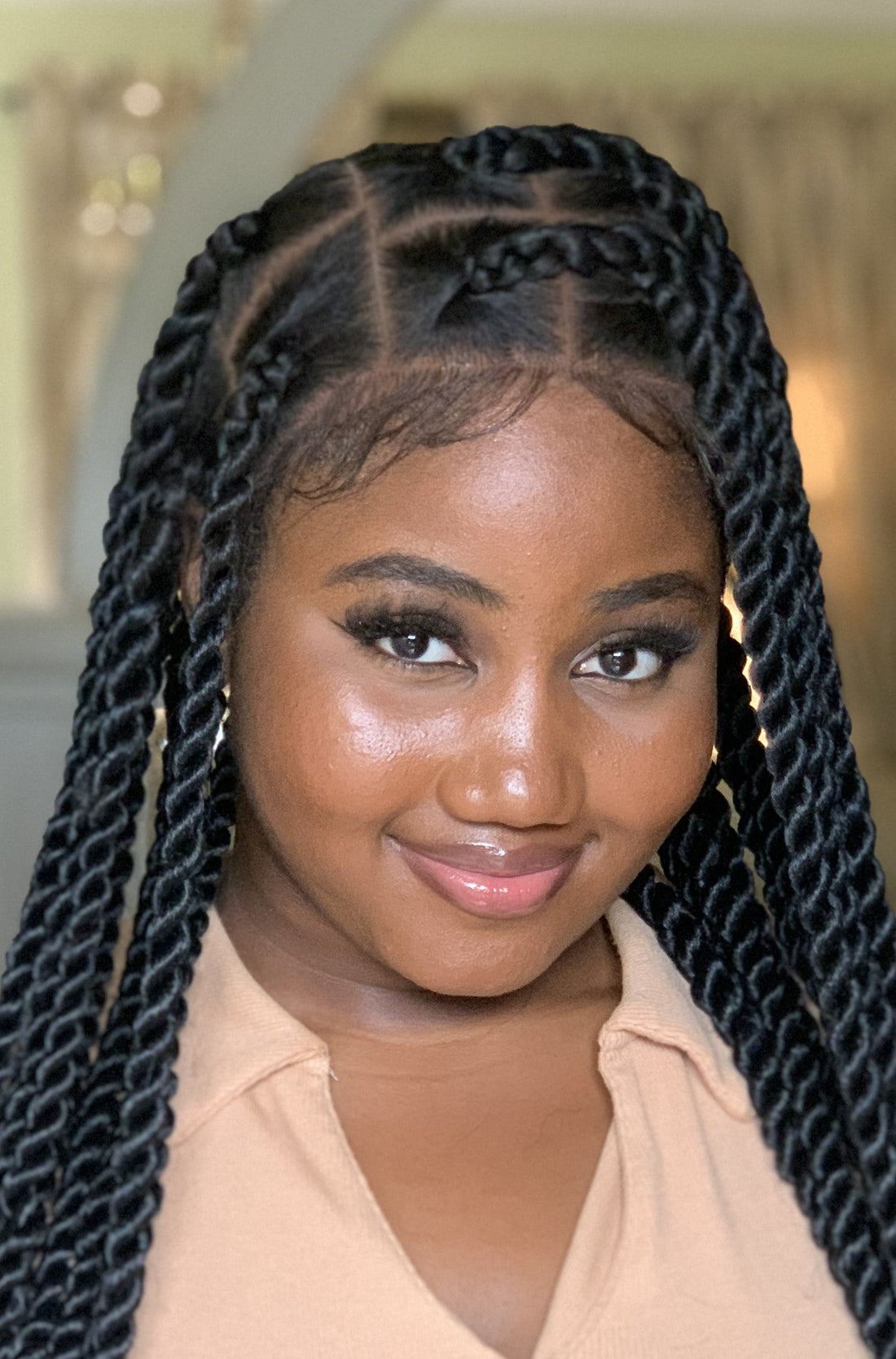 36" Jumbo Knotless Twist Wig