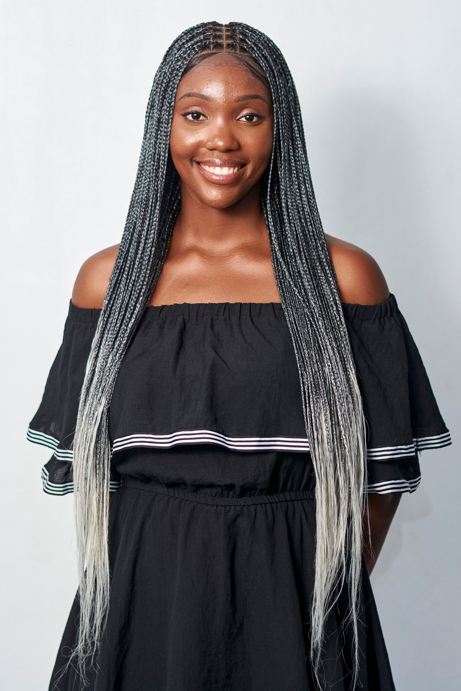 32" Knotless Bonestraight Braid Wig