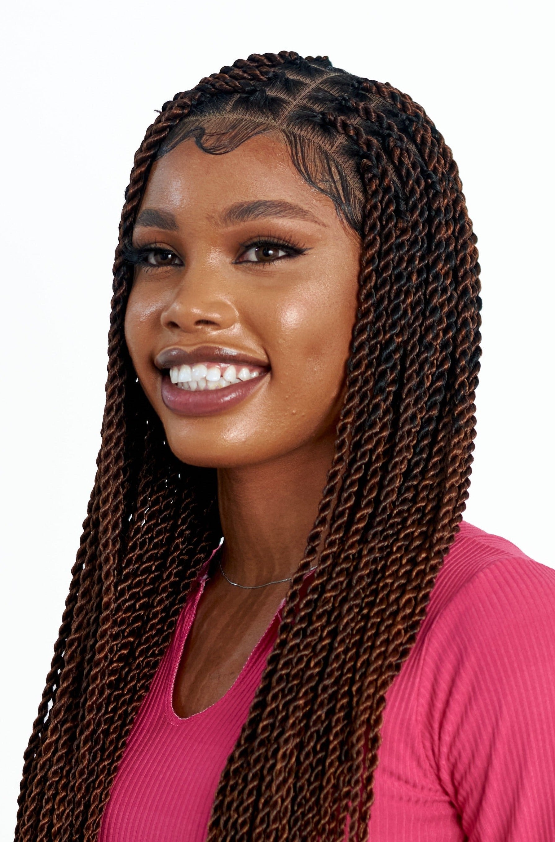 36" Medium Knotless Twist Wig