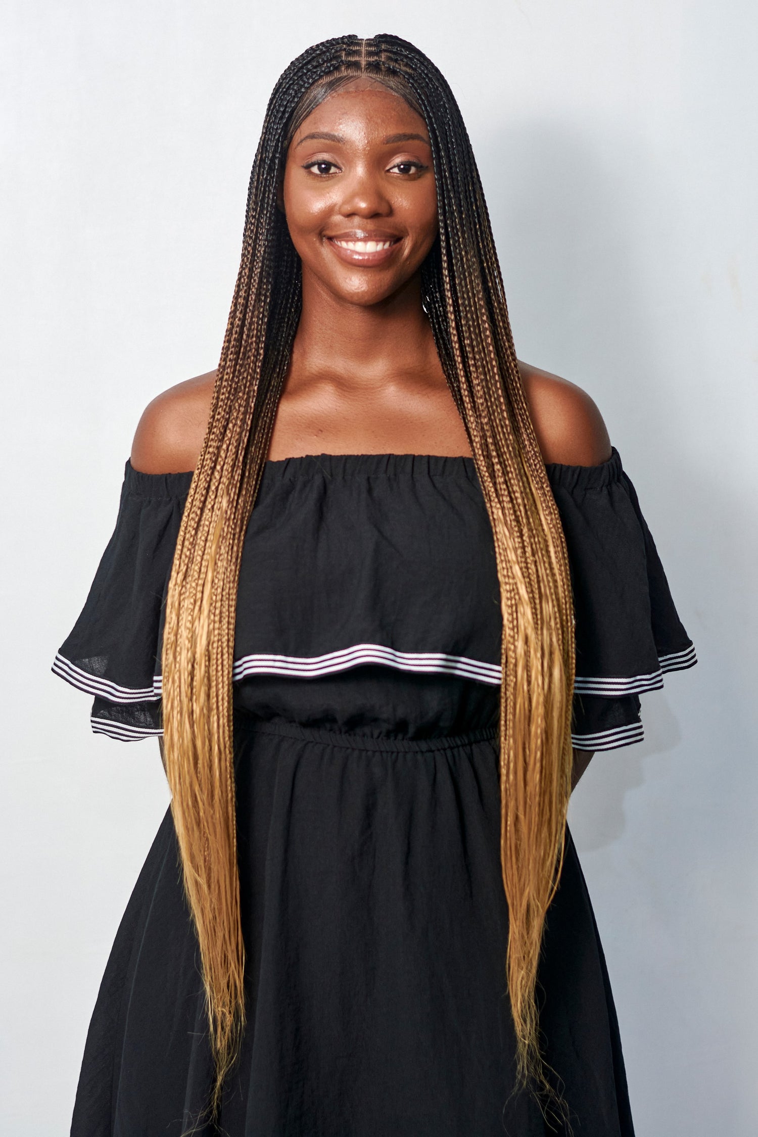 32" Knotless Bonestraight Braid Wig