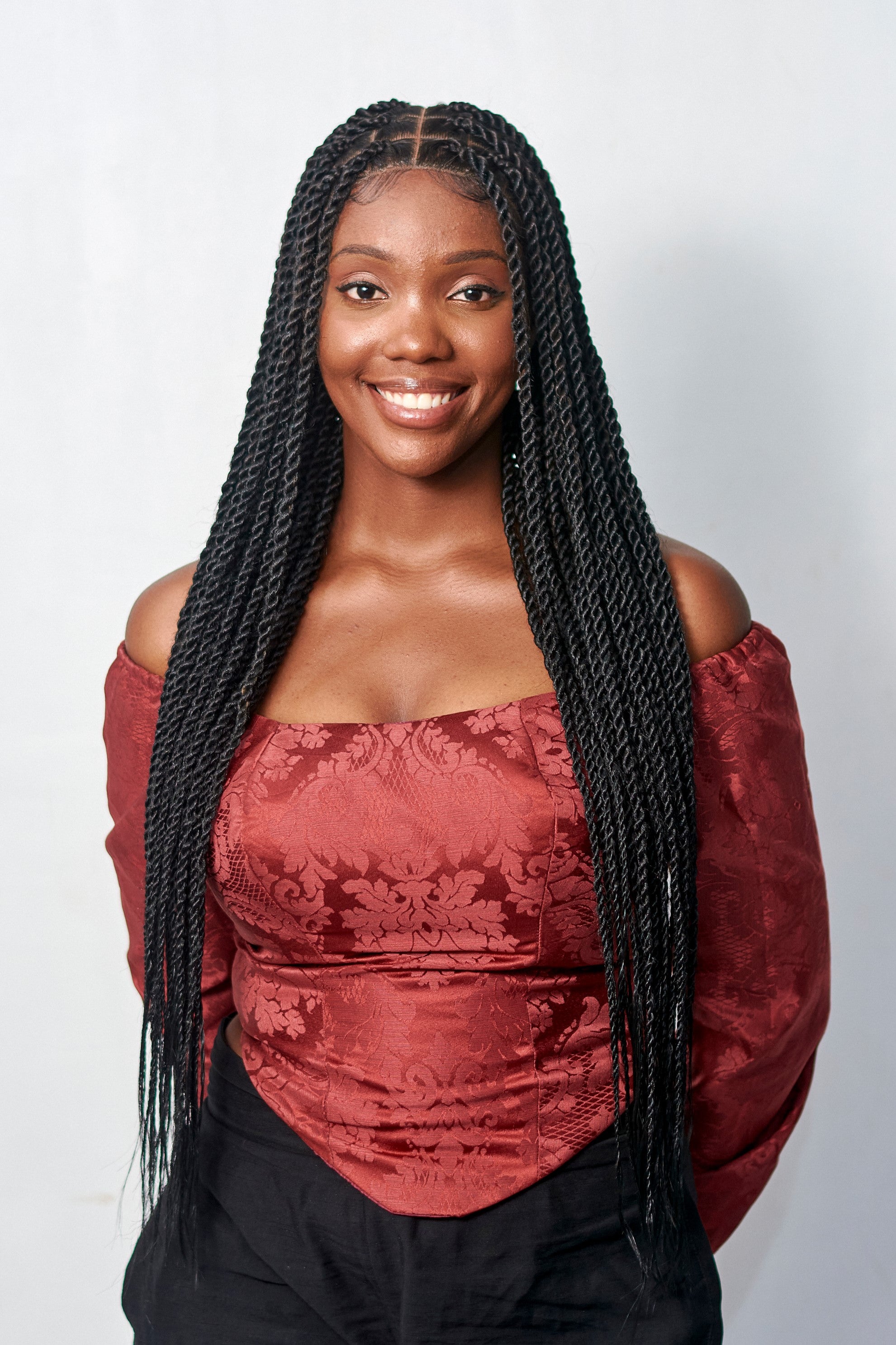 36" Medium Knotless Twist Wig