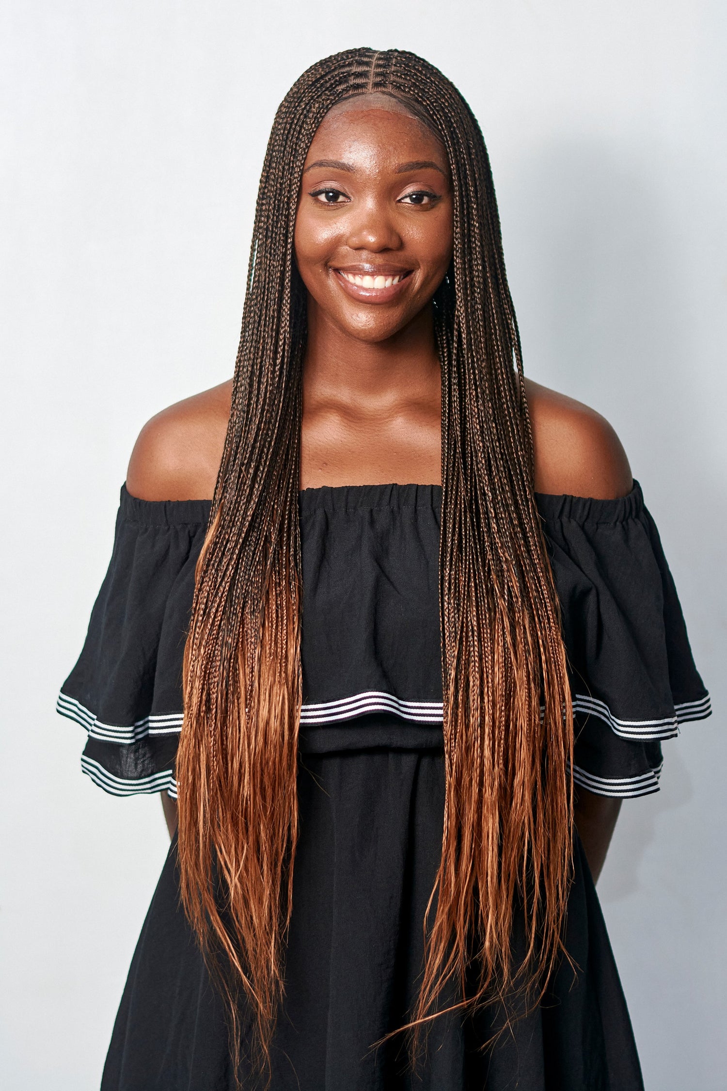 32" Knotless Bonestraight Braid Wig