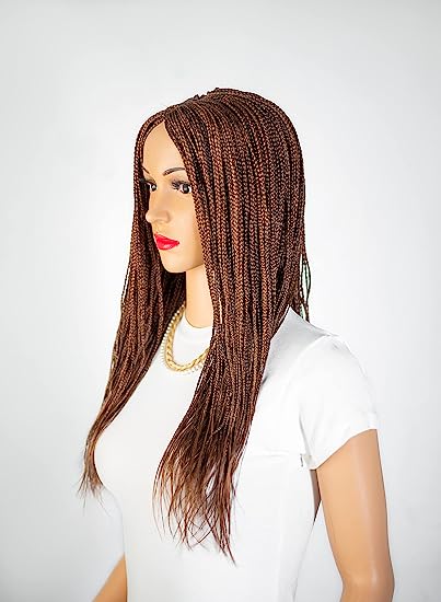 18" 2X6 Lace Closure Micro Million Hand Braided Wig