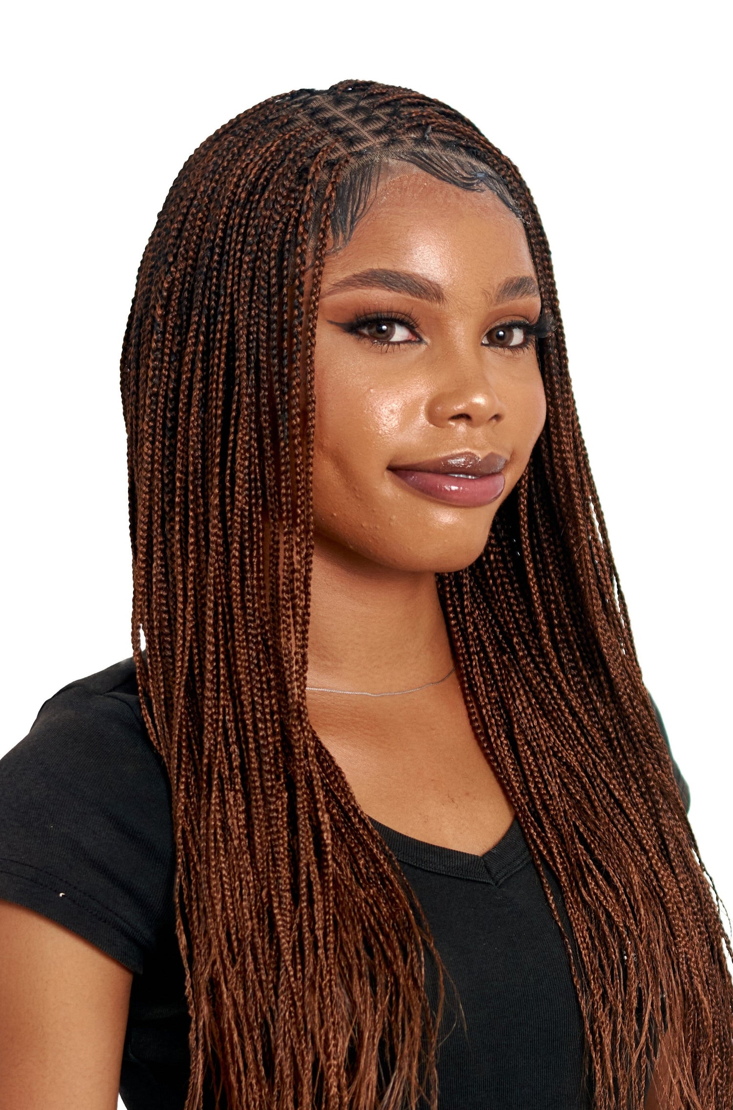 Wow Braids: 18" FULL HD LACE KNOTLESS BRAIDED WIGS Wig