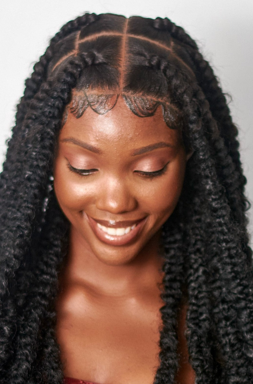 36" Jumbo Knotless Passion Braided Wig