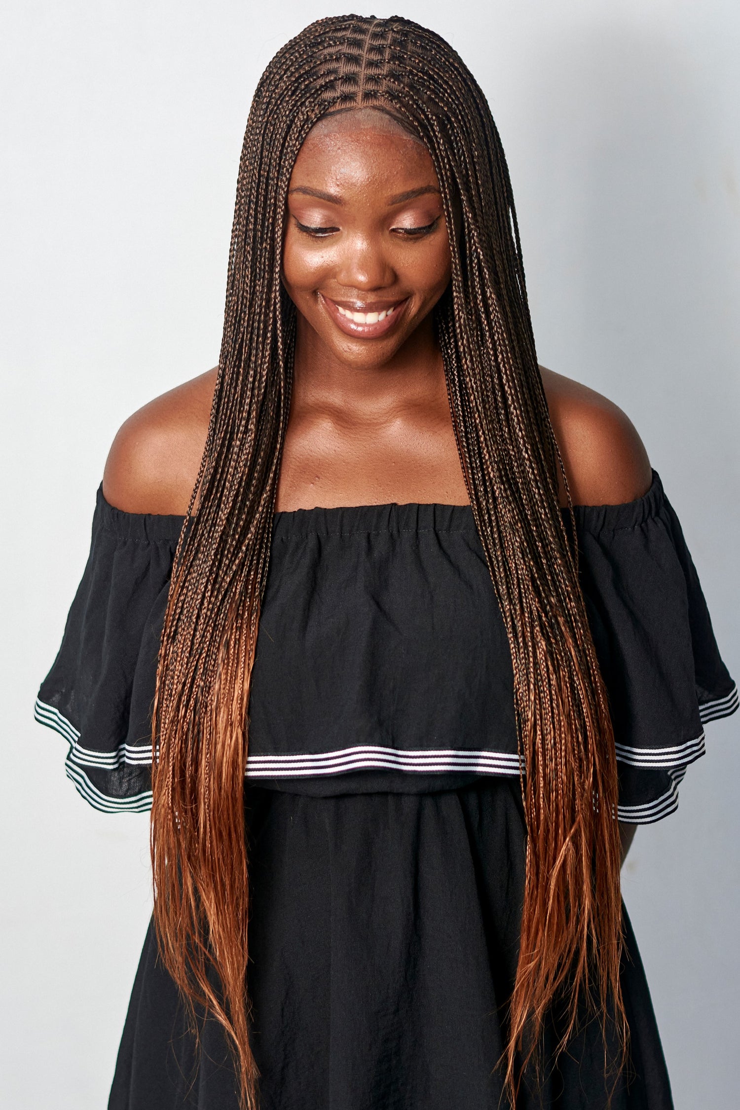32" Knotless Bonestraight Braid Wig