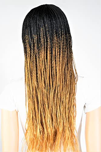 22" 2X6 Lace Closure Micro Million Hand Braided Wig