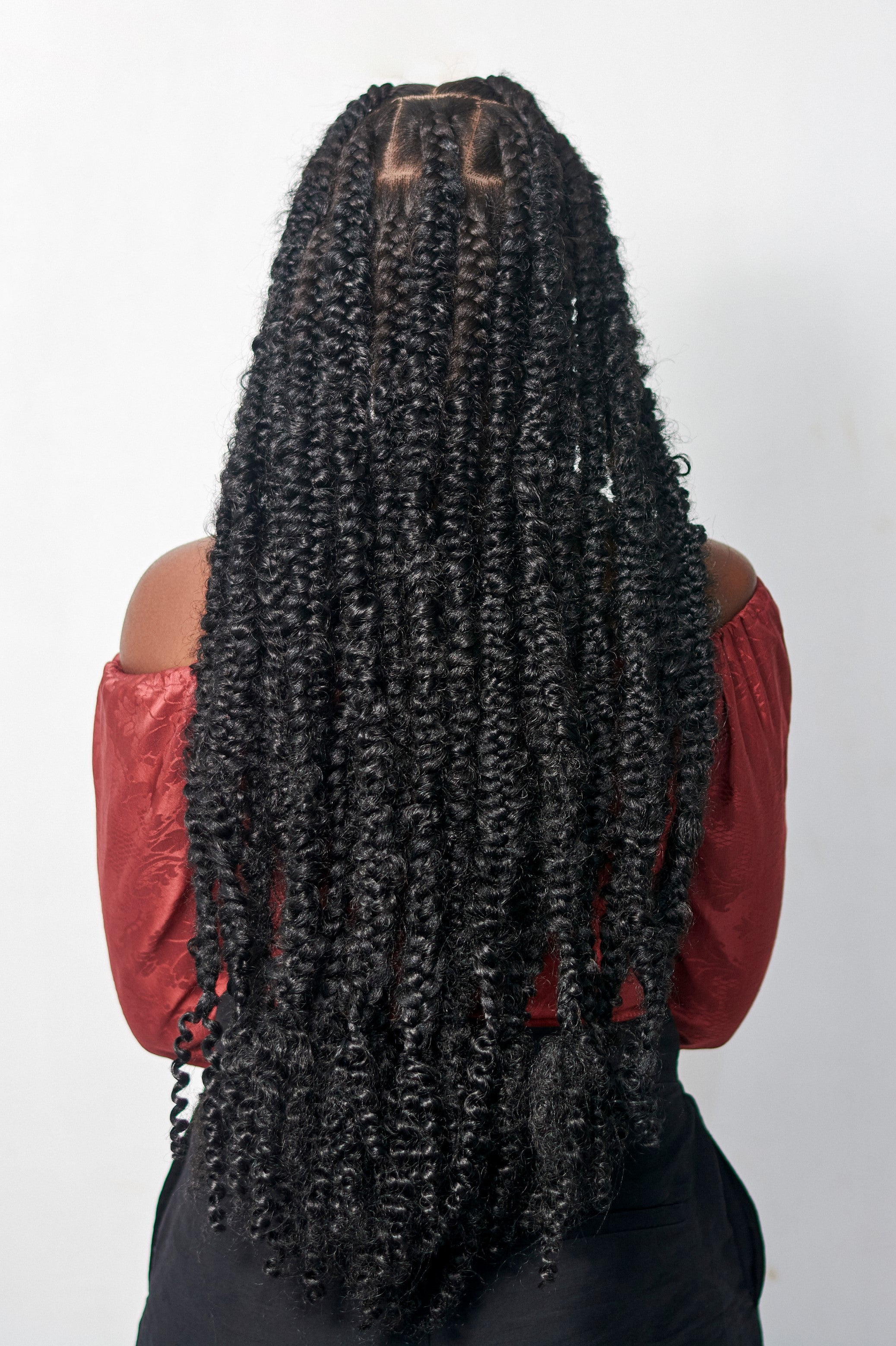 36" Jumbo Knotless Passion Braided Wig