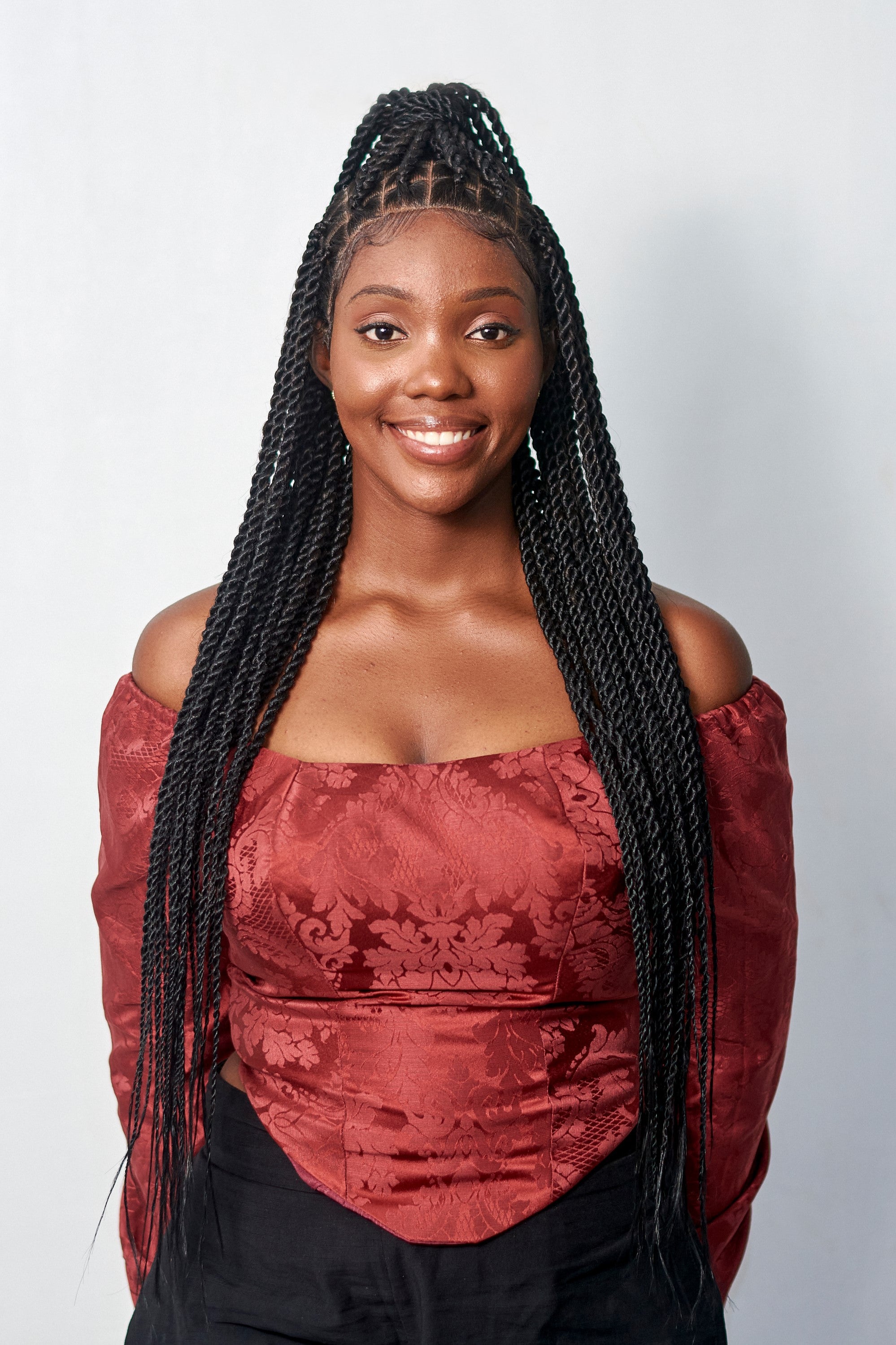 36" Medium Knotless Twist Wig