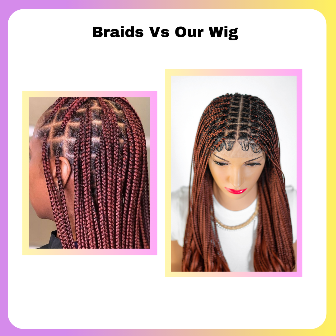 28" Full HD 360 Lace Front Knotless French Curl Hand Braided Wig