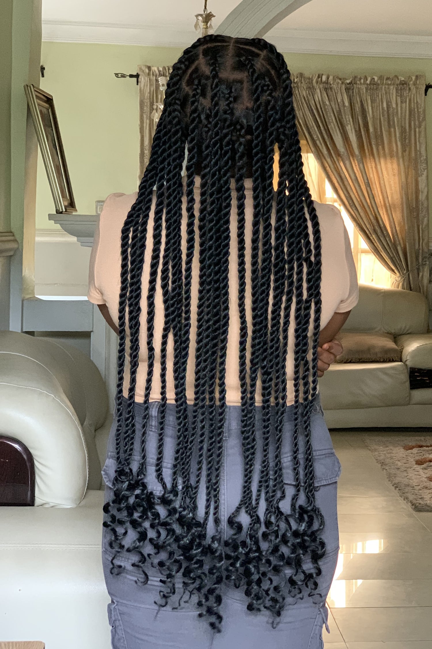 36" Jumbo Knotless Twist Wig