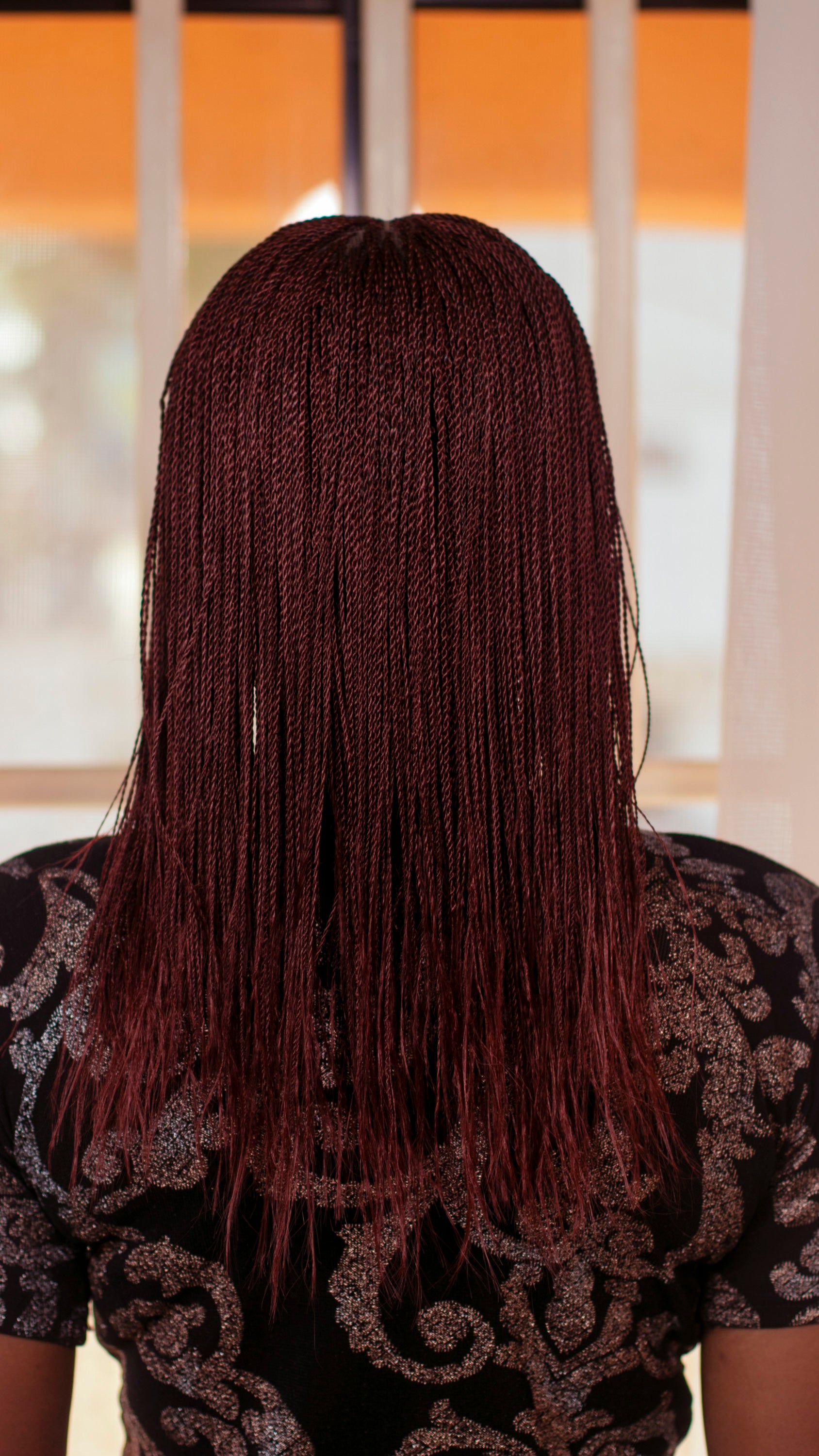 12" 2X6 Lace Closure Micro Million Hand Twist Braided Wig