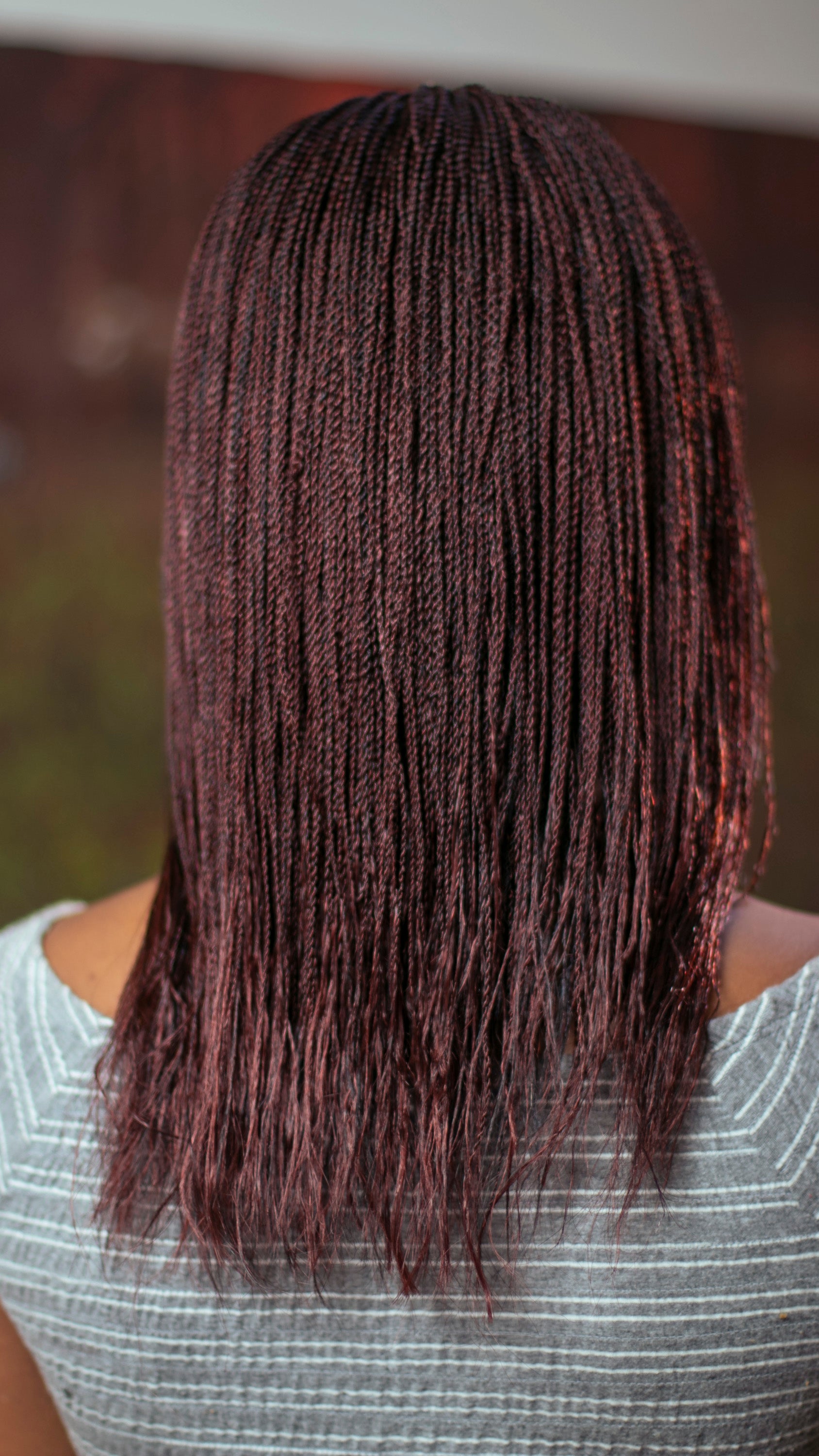 12" 2X6 Lace Closure Micro Million Hand Twist Braided Wig