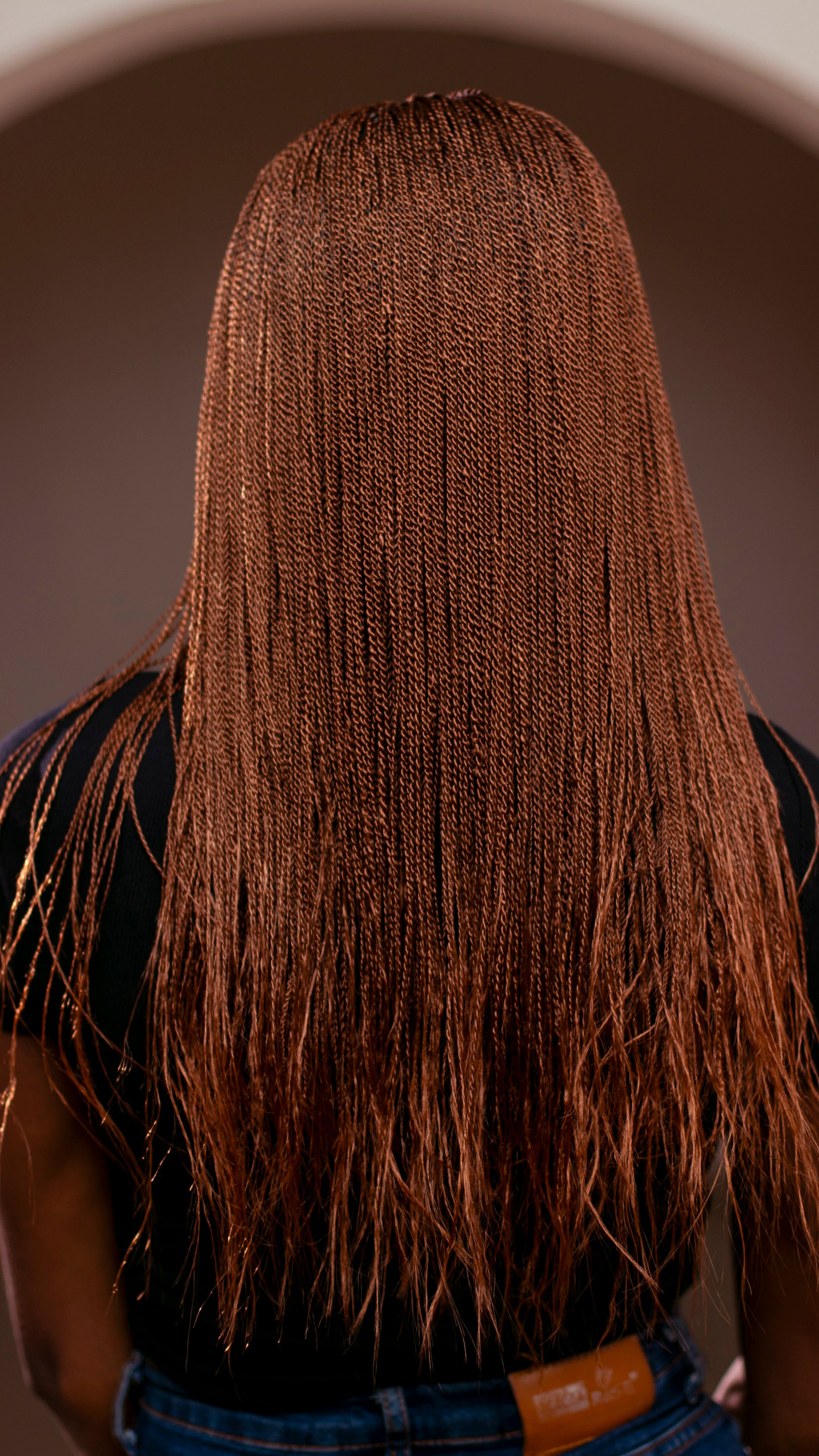 18" 2X6 Lace Closure Micro Million Hand Twist Braided Wig