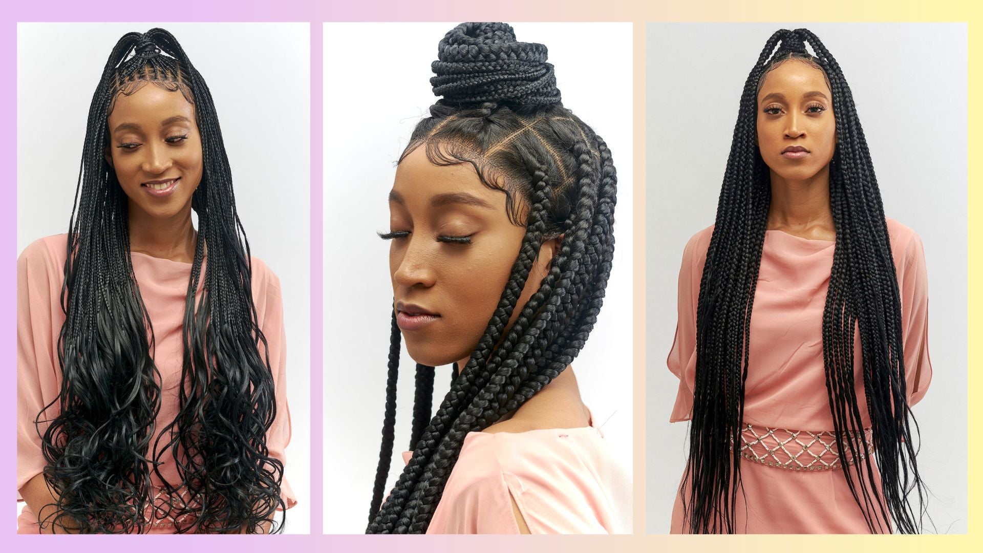Wow Braids: 32" FULL HD LACE KNOTLESS BRAIDED WIGS Banner
