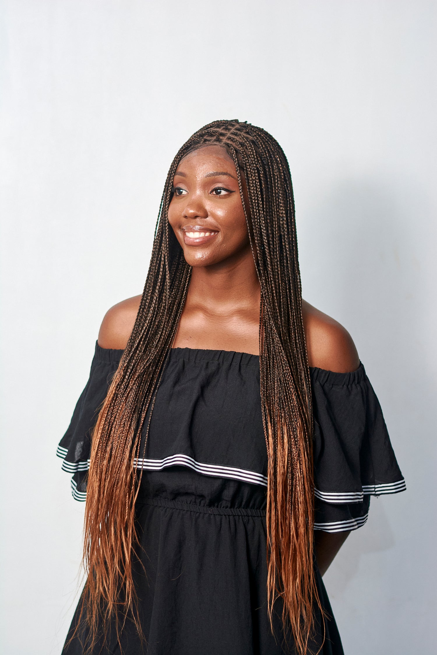 32" Knotless Bonestraight Braid Wig