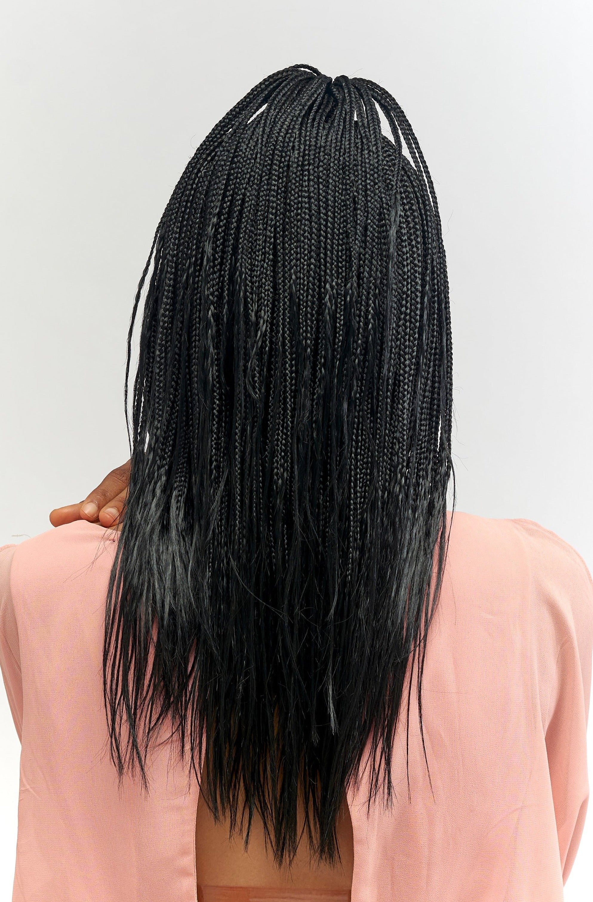 12" Full HD 360 Lace Front Micro Knotless Hand Braided Wig
