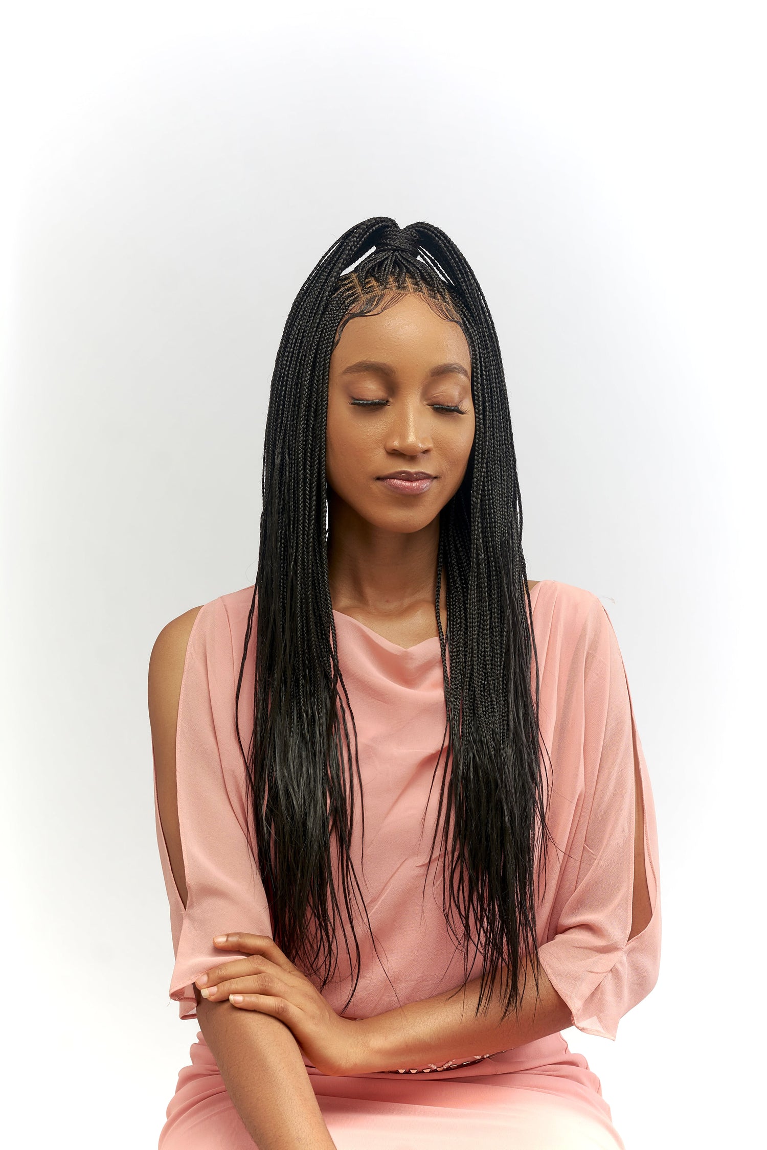 Wow Braids: 18" FULL HD LACE KNOTLESS BRAIDED WIGS Wig