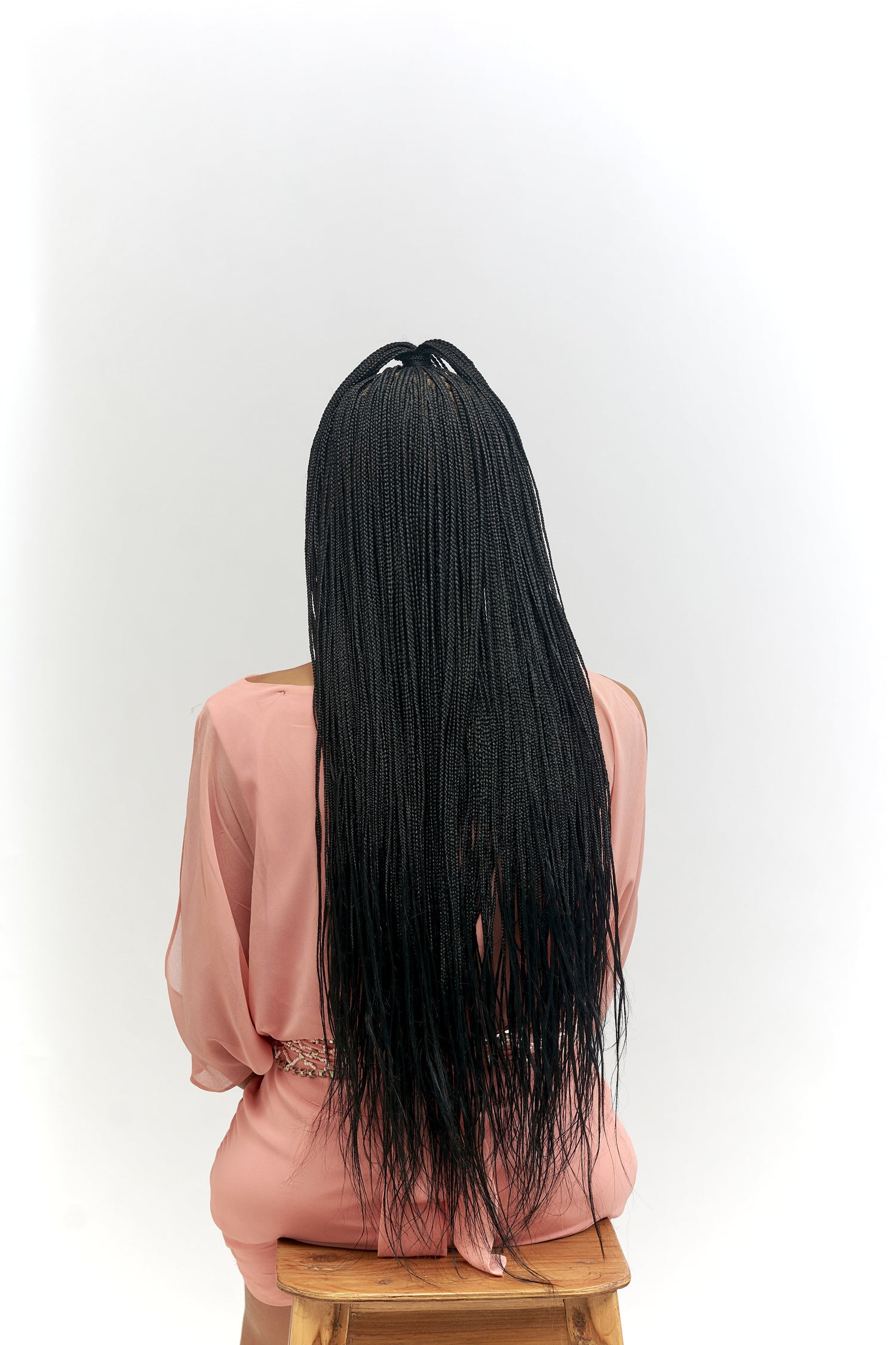 32" Full HD 360 Lace Front Million Knotless Hand Braided Wig