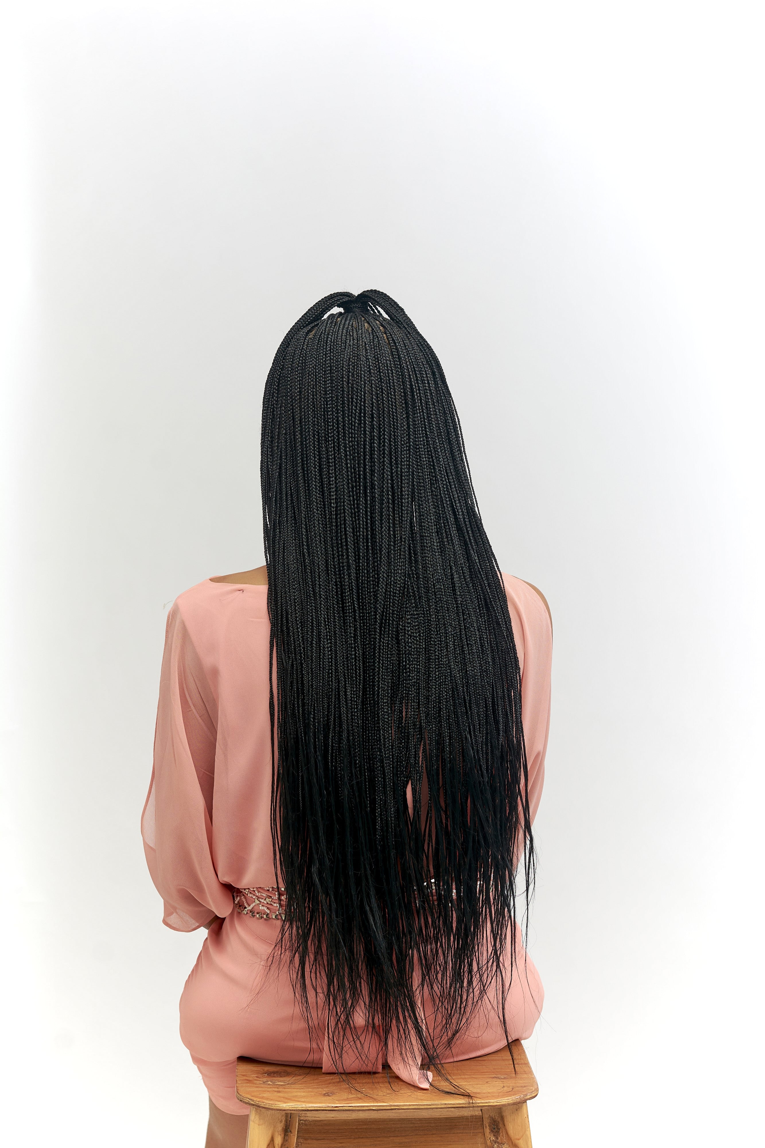 32" Full HD 360 Lace Front Million Knotless Hand Braided Wig