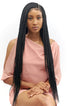 32" Full HD 360 Lace Front Medium Knotless Hand Braided Wig