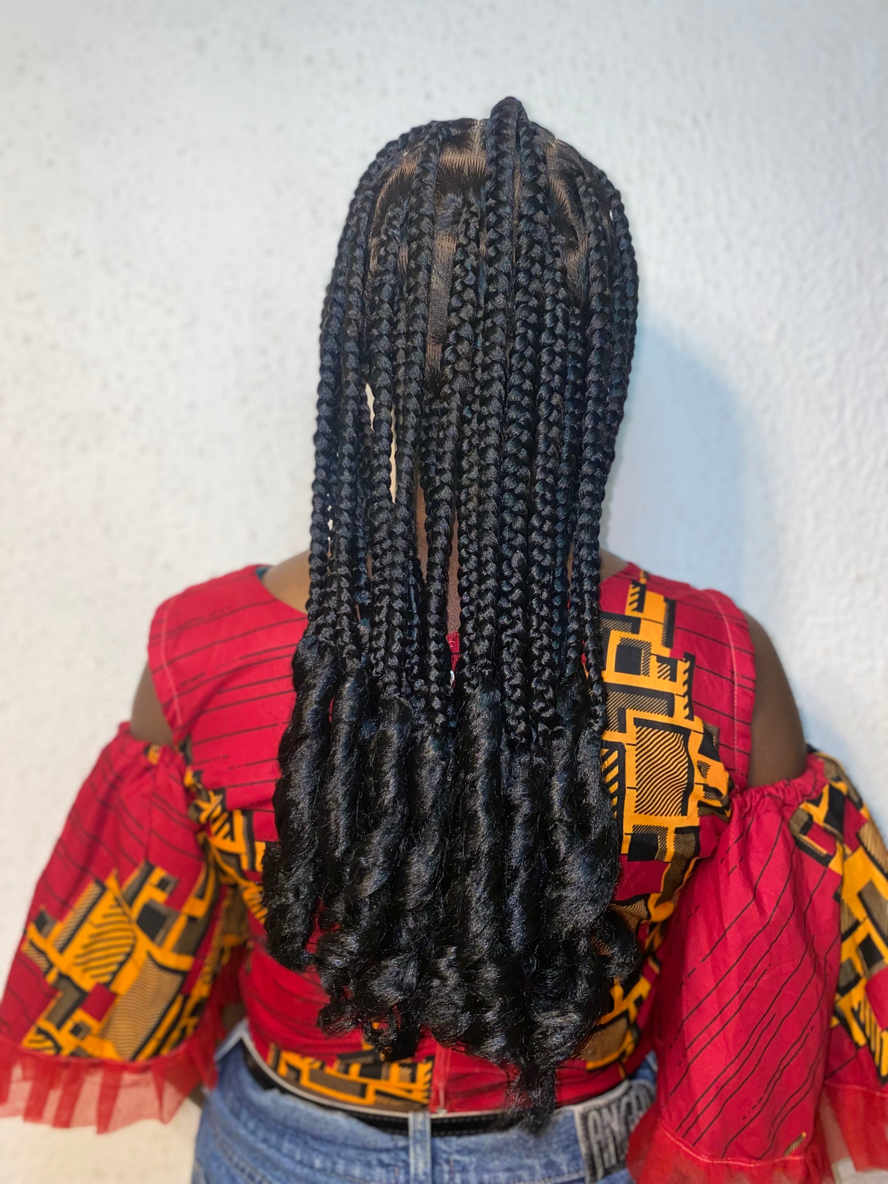 : 18" Coileray Knotless Braided Wig – Full HD 360 Lace with Baby Hair