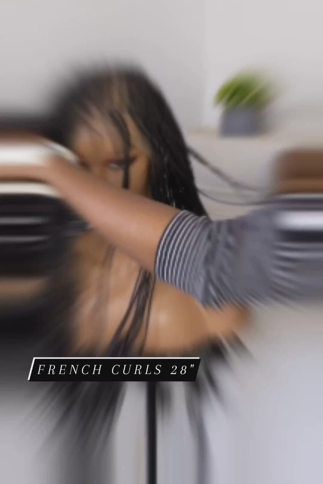 28" Full HD 360 Lace Front Knotless French Curl Hand Braided Wig