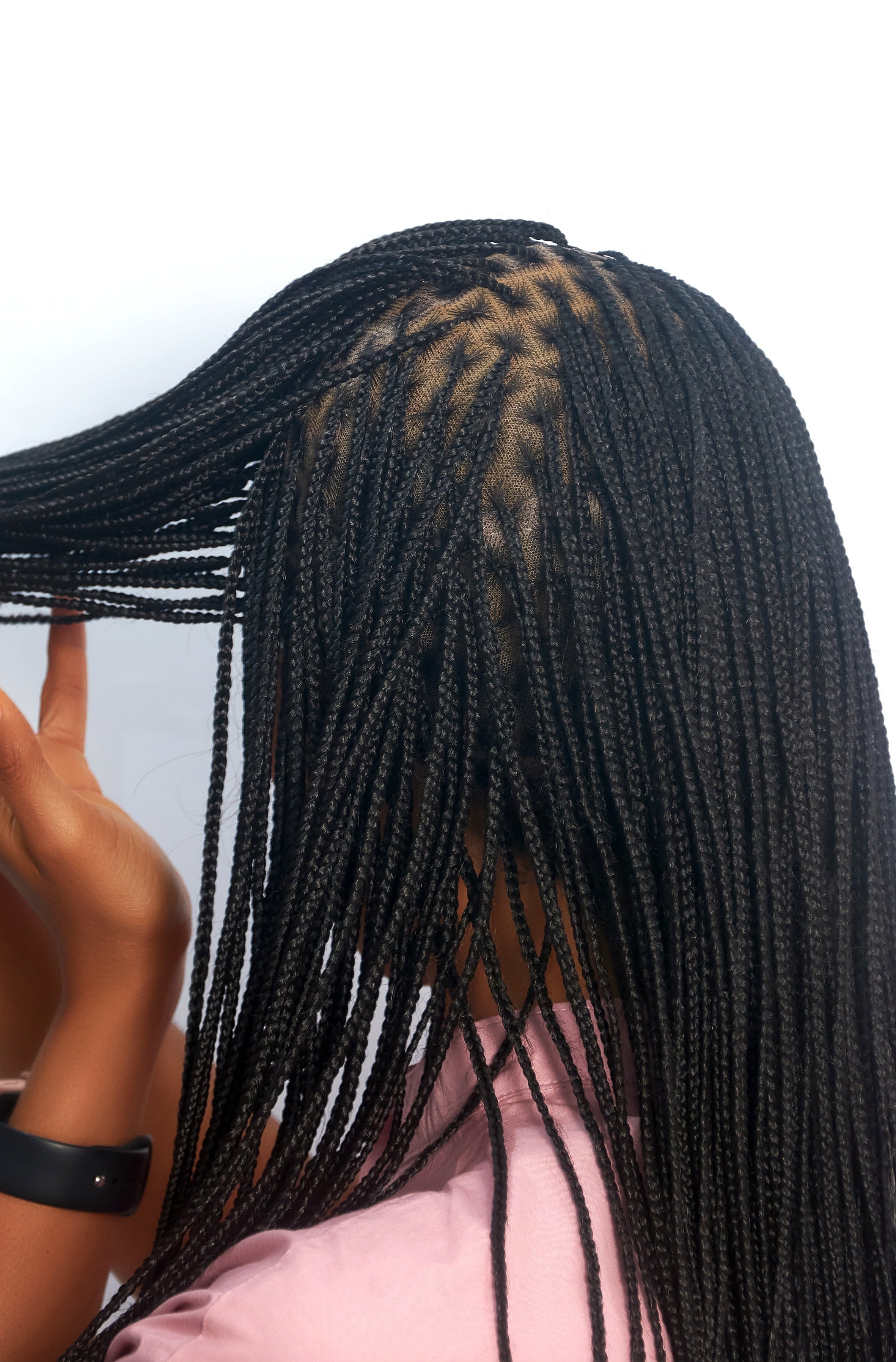 Wow Braids: 18" FULL HD LACE KNOTLESS BRAIDED WIGS Wig