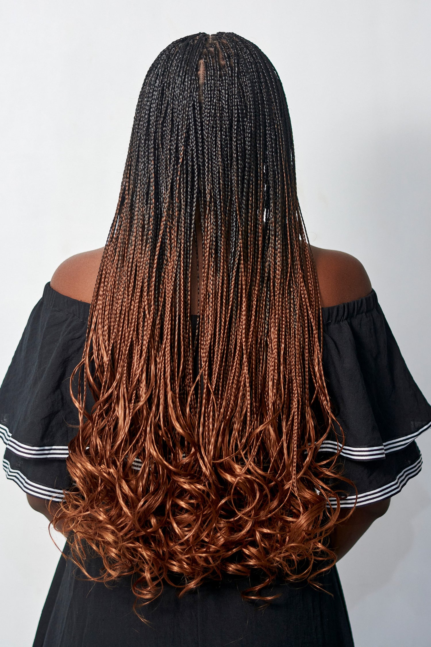 28" Full HD 360 Lace Front Knotless French Curl Hand Braided Wig