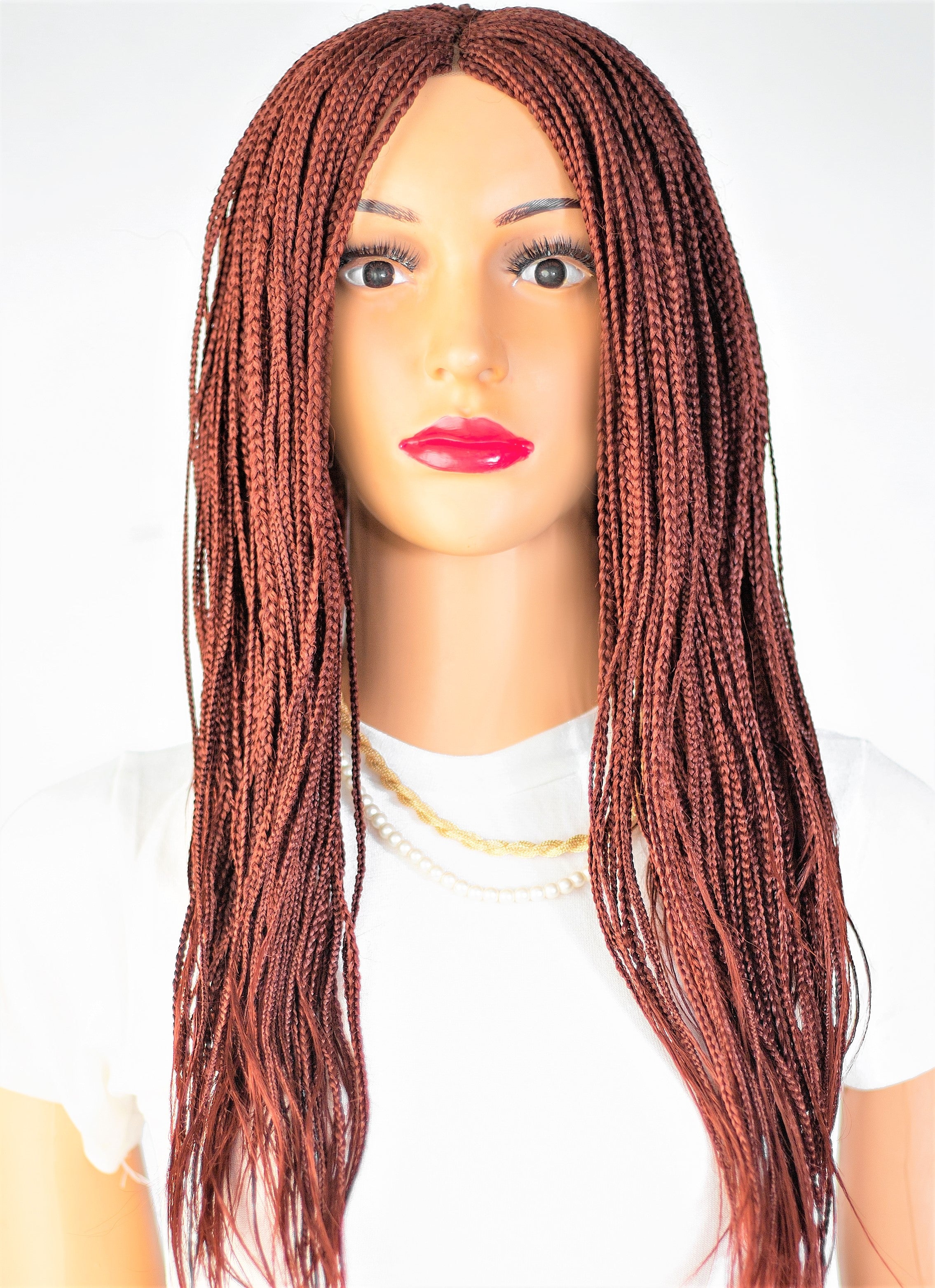 18" 2X6 Lace Closure Micro Million Hand Braided Wig