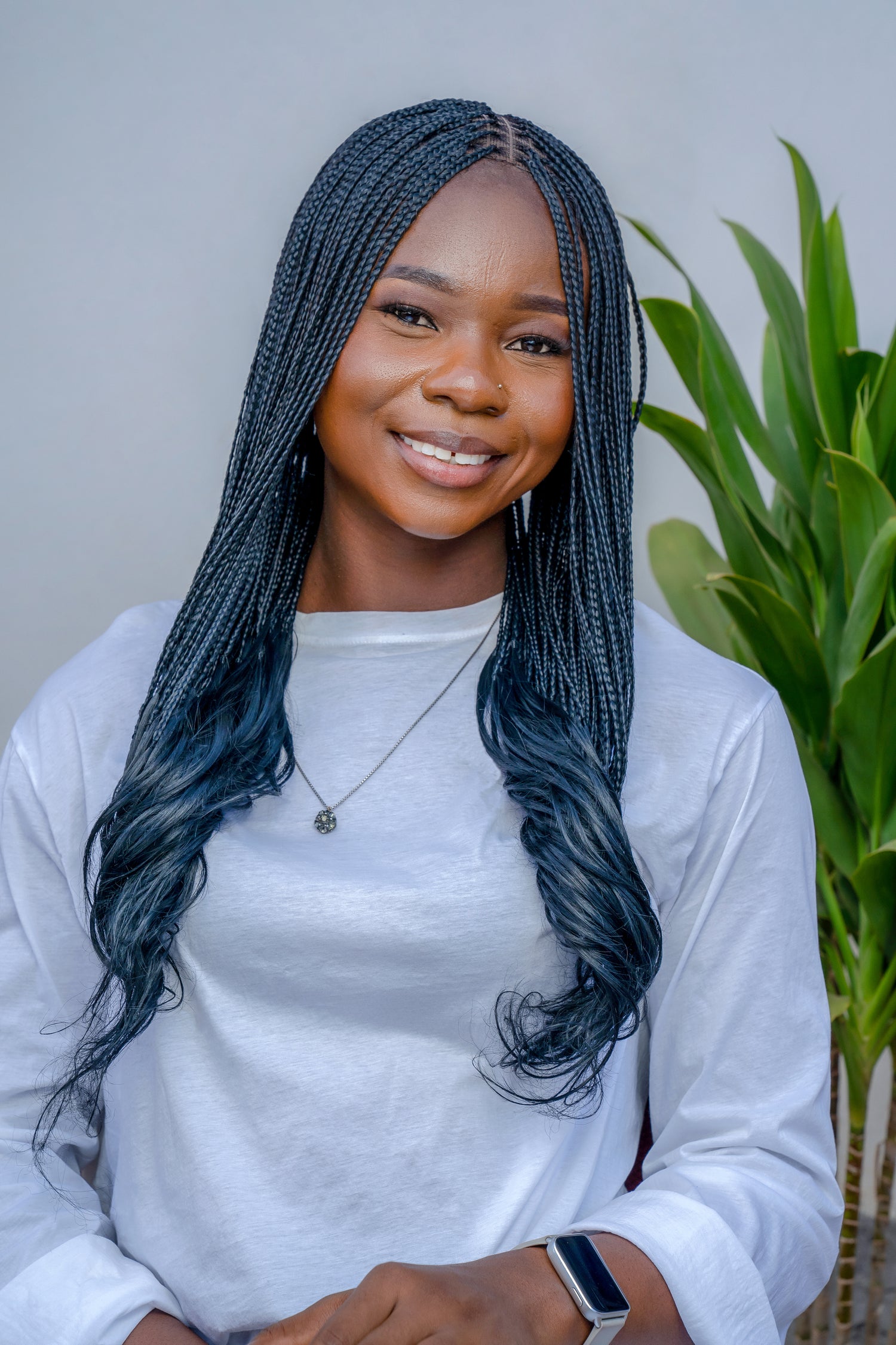 18" Full HD 360 Lace Front Knotless French Curl Hand Braided Wig