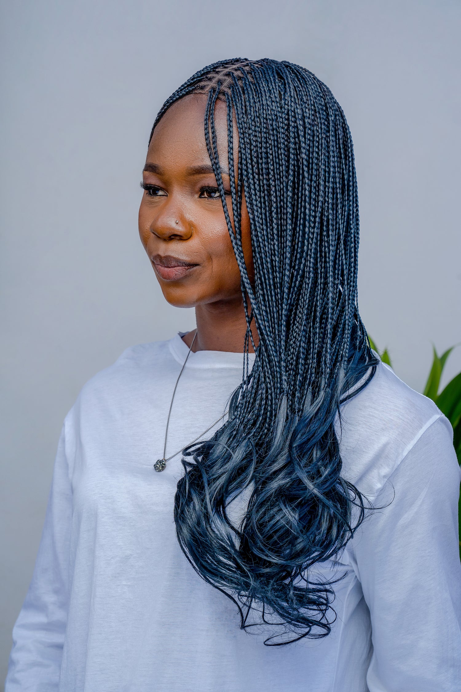 18" Full HD 360 Lace Front Knotless French Curl Hand Braided Wig