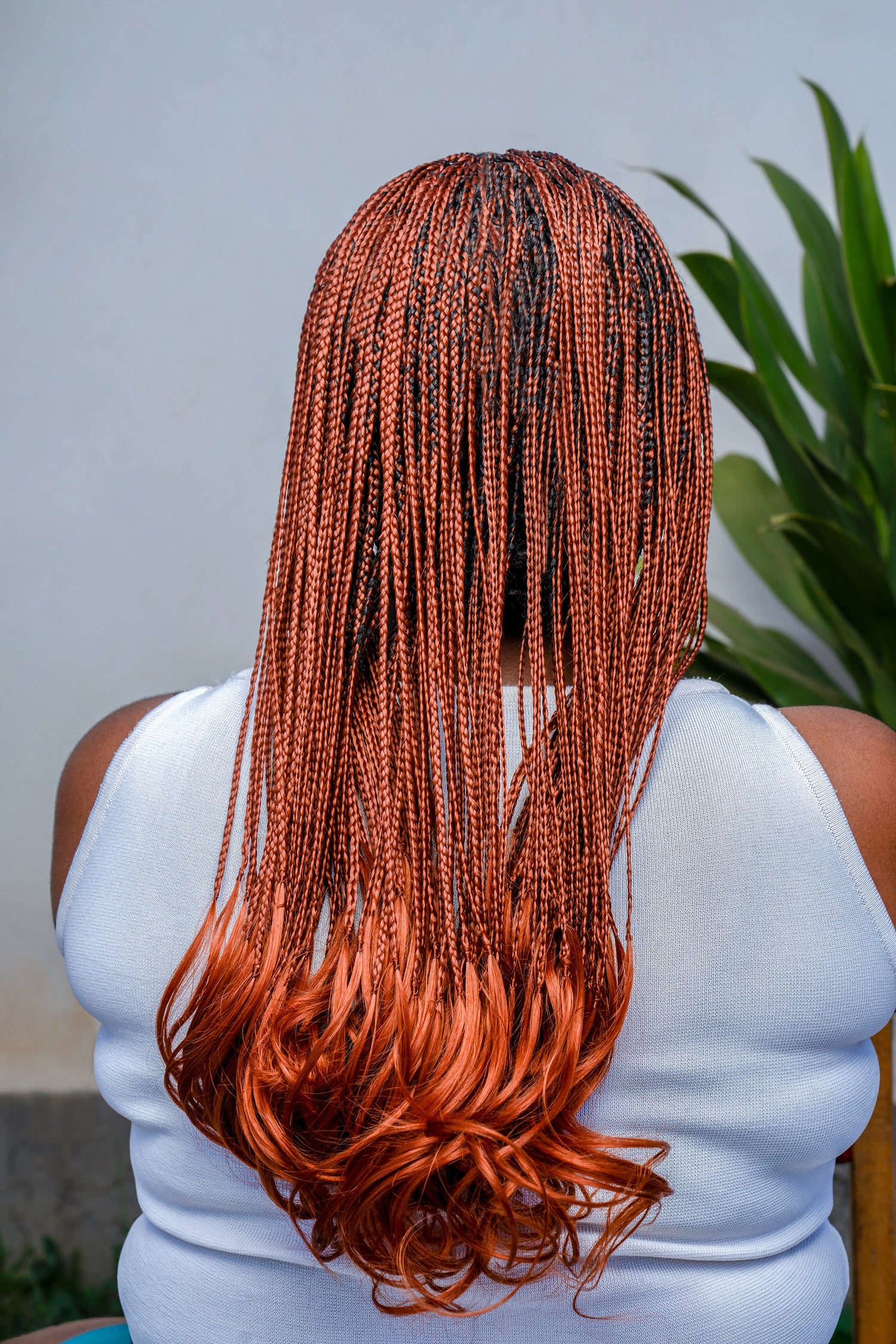 18" Full HD 360 Lace Front Knotless French Curl Hand Braided Wig