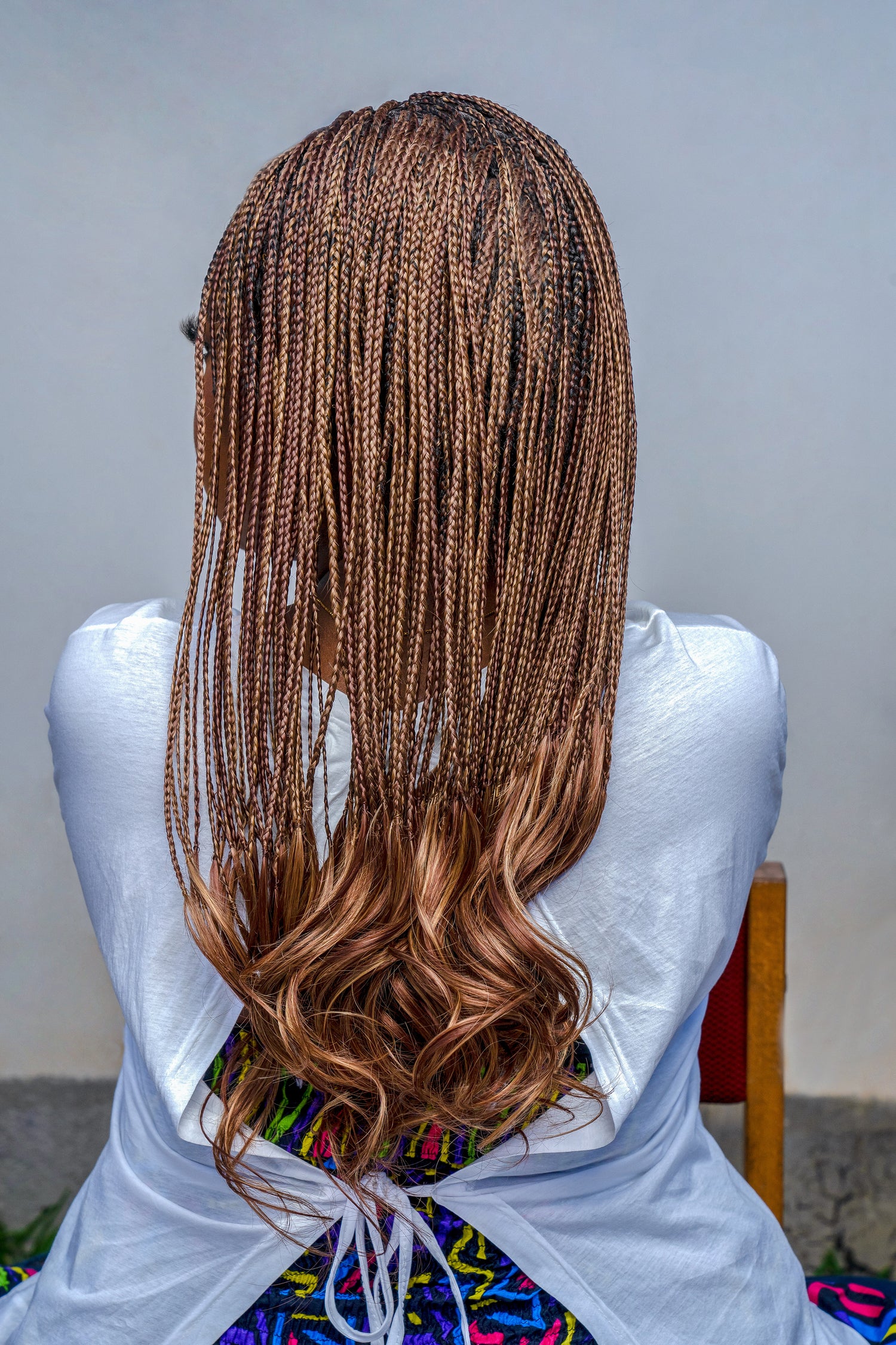 18" Full HD 360 Lace Front Knotless French Curl Hand Braided Wig