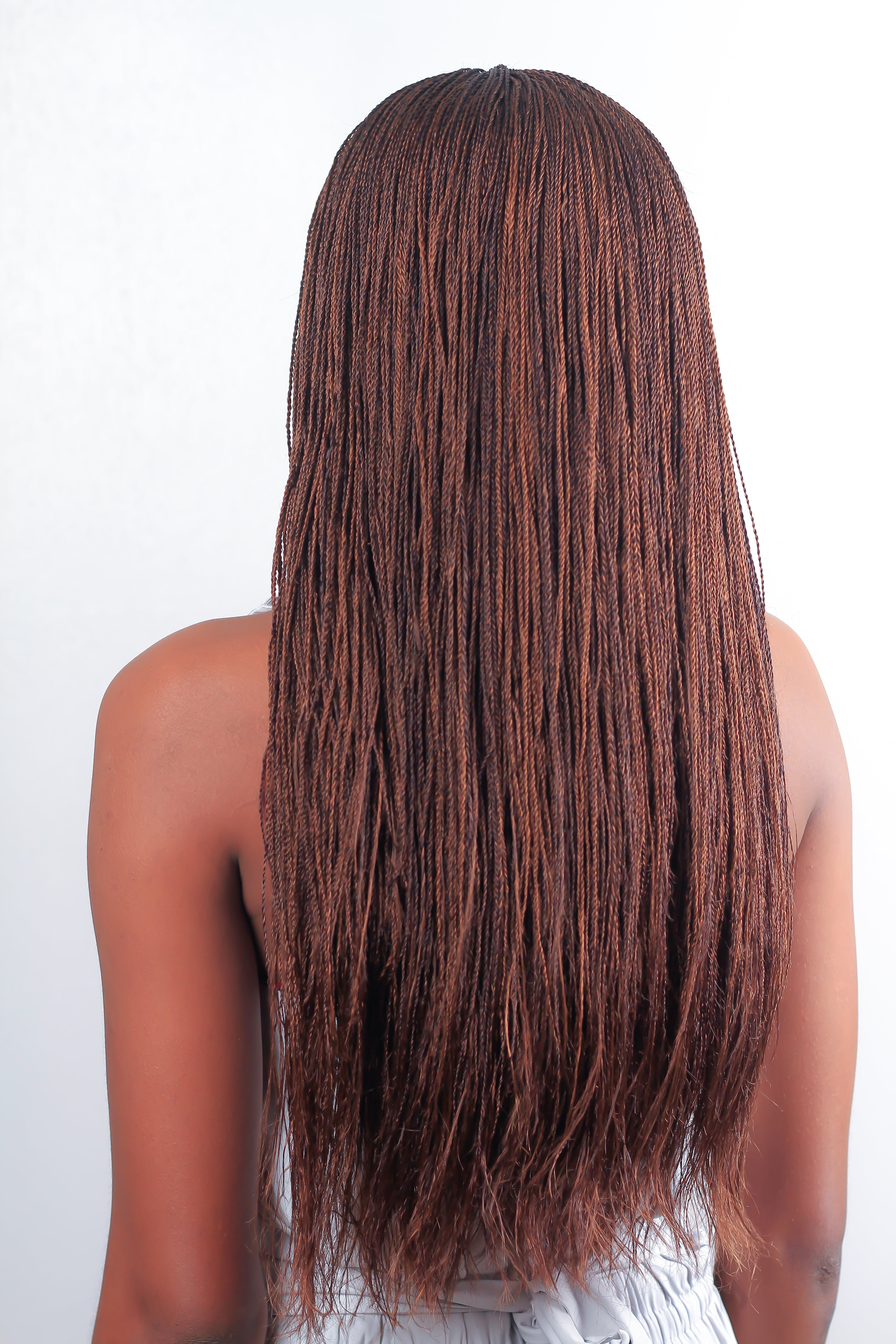 22" 2X6 Lace Closure Micro Million Hand Twist Braided Wig