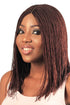 12" 2X6 Lace Closure Micro Twist Blunt Bob Hand Braided Wig