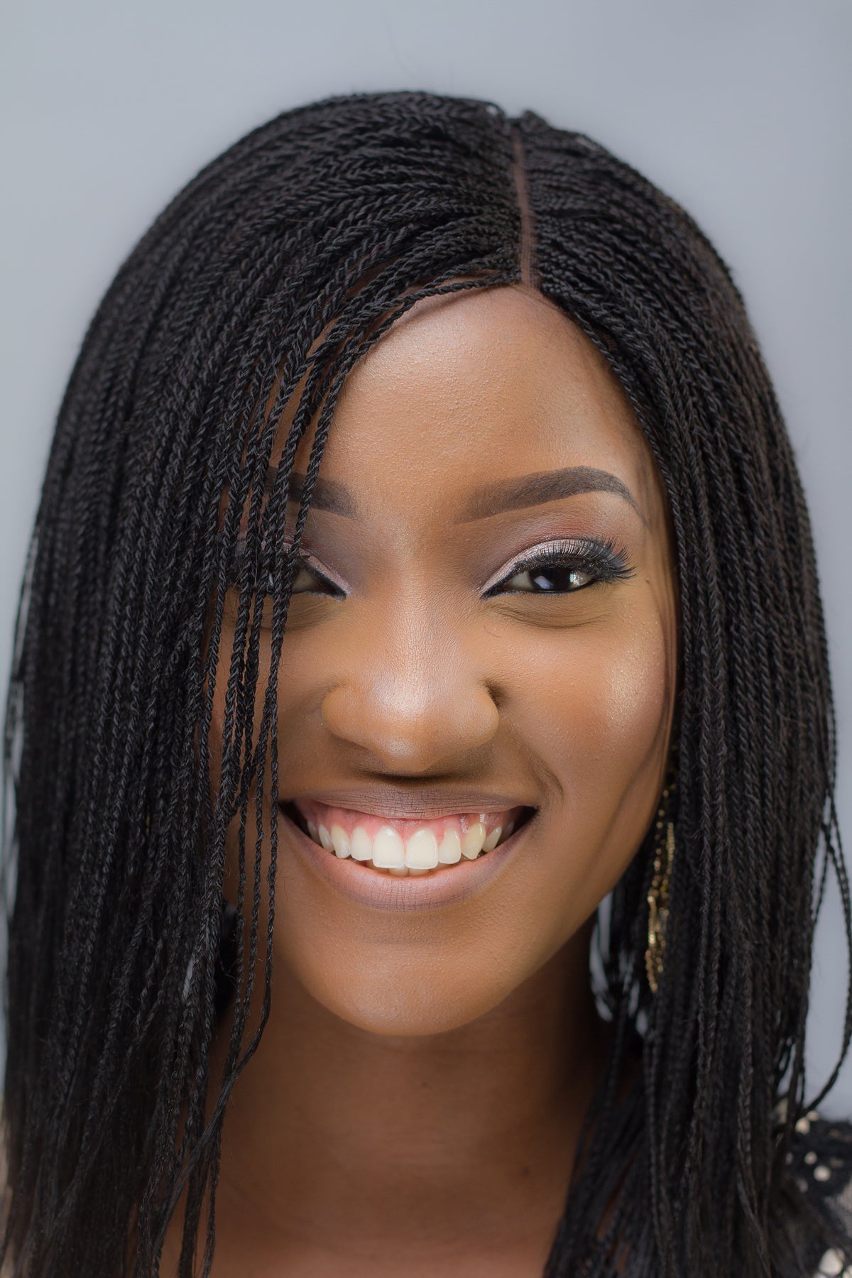 12" 2X6 Lace Closure Micro Million Hand Twist Braided Wig