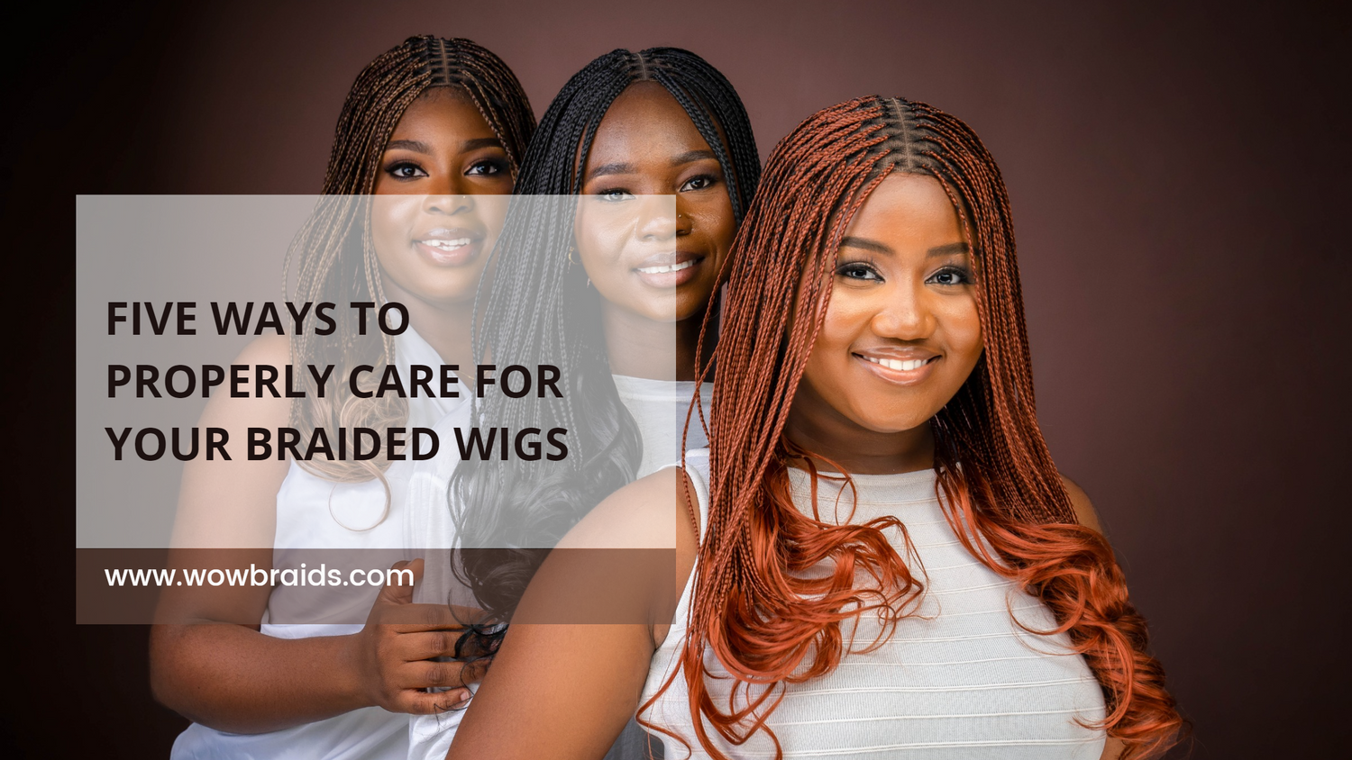 Wow Braids: Five Ways to Properly Care for Your Braided Wigs Banner