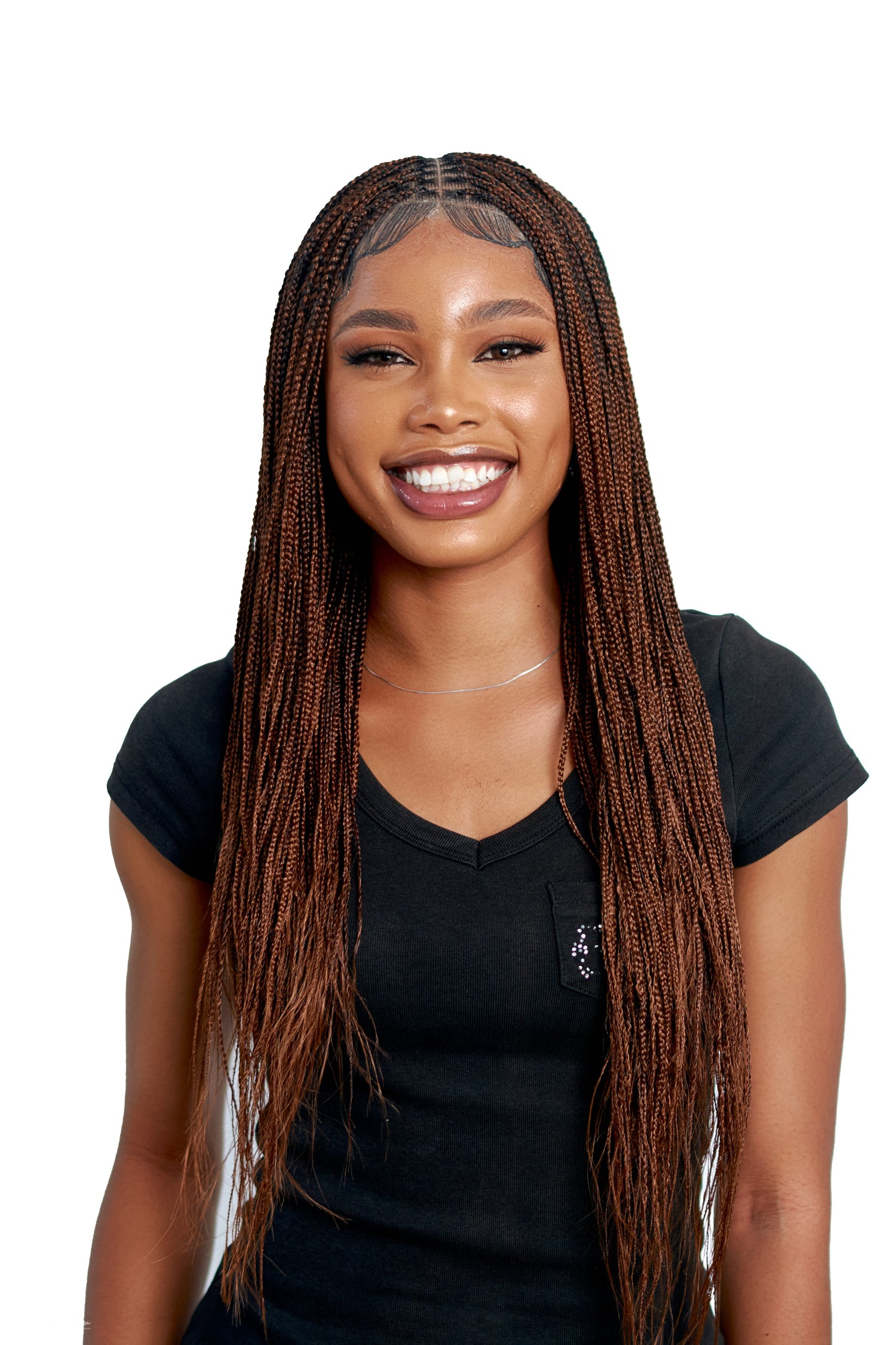 Wow Braids: 18&quot; FULL HD LACE KNOTLESS BRAIDED WIGS Wig