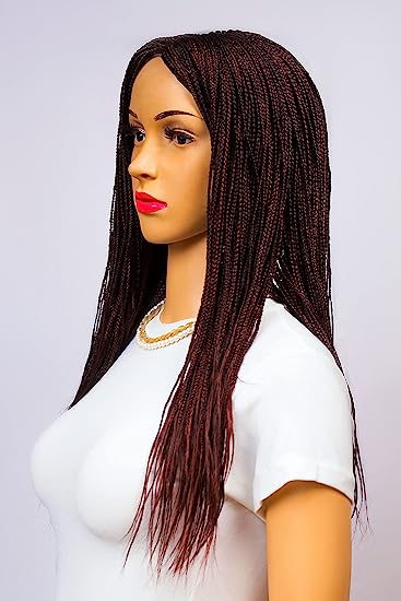 18&quot; 2X6 Lace Closure Micro Million Hand Braided Wig
