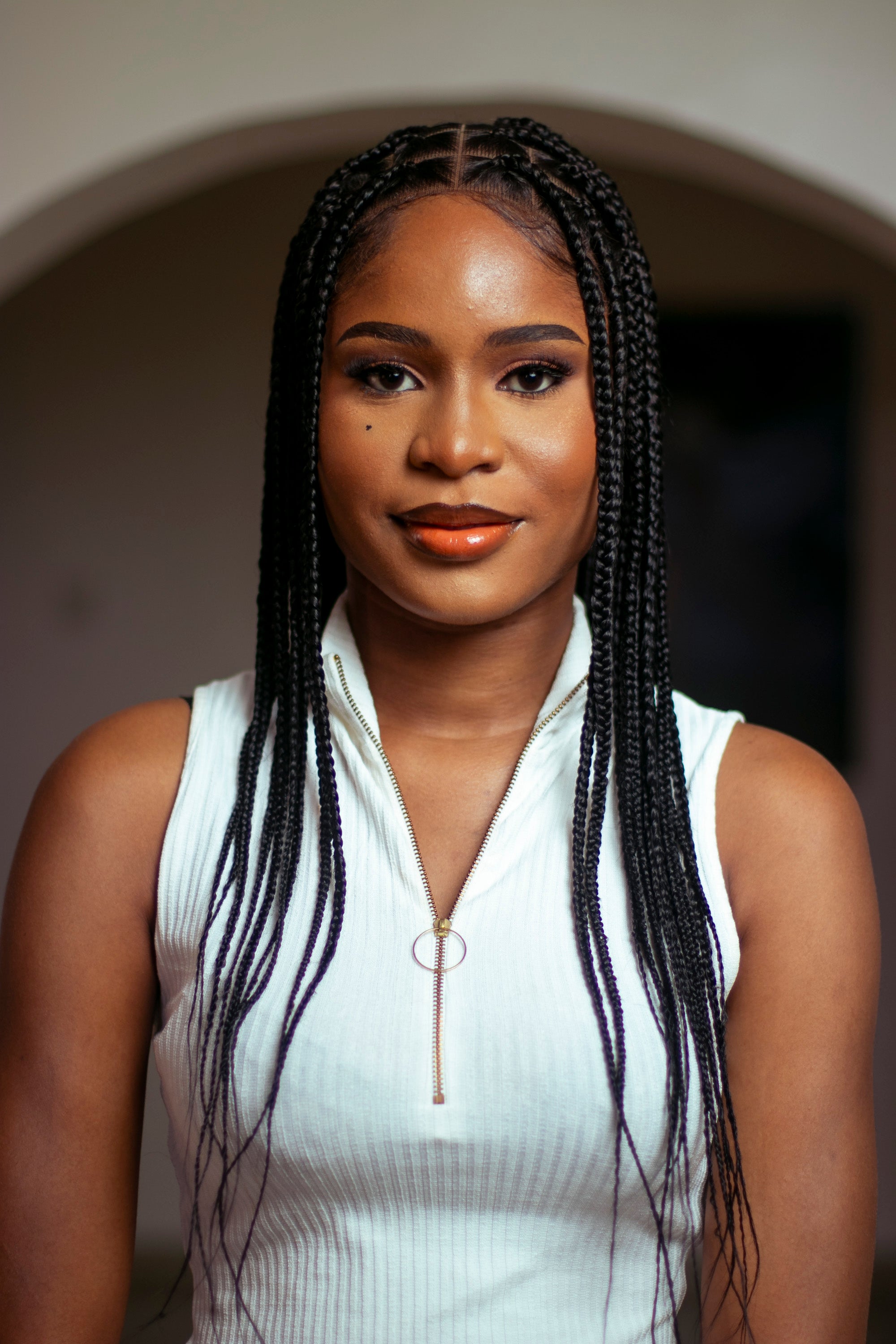 18&quot; Medium Knotless Braid Wig