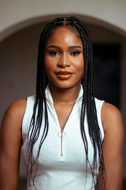18&quot; Medium Knotless Braid Wig