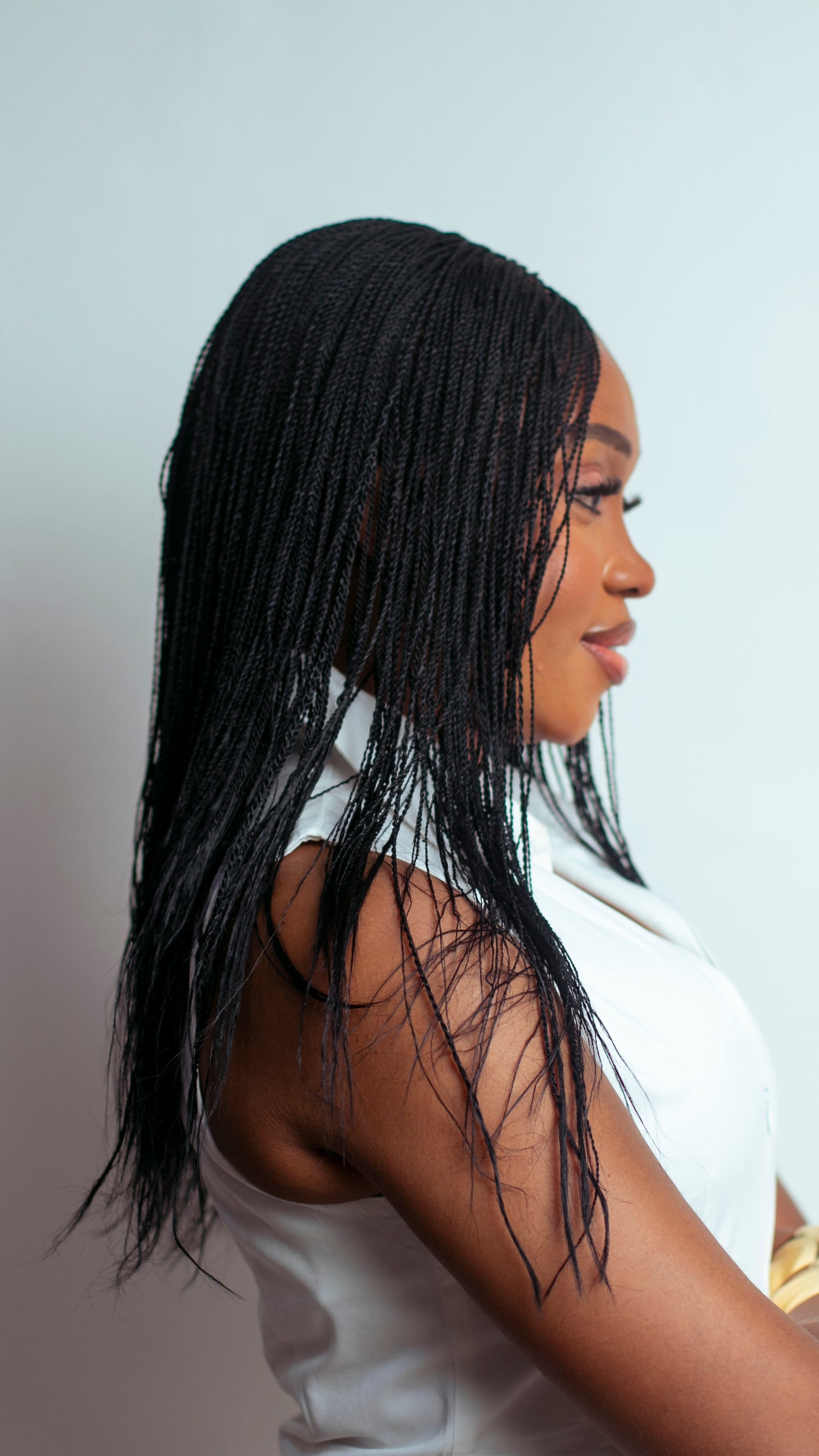 18&quot; 2X6 Lace Closure Micro Million Hand Twist Braided Wig