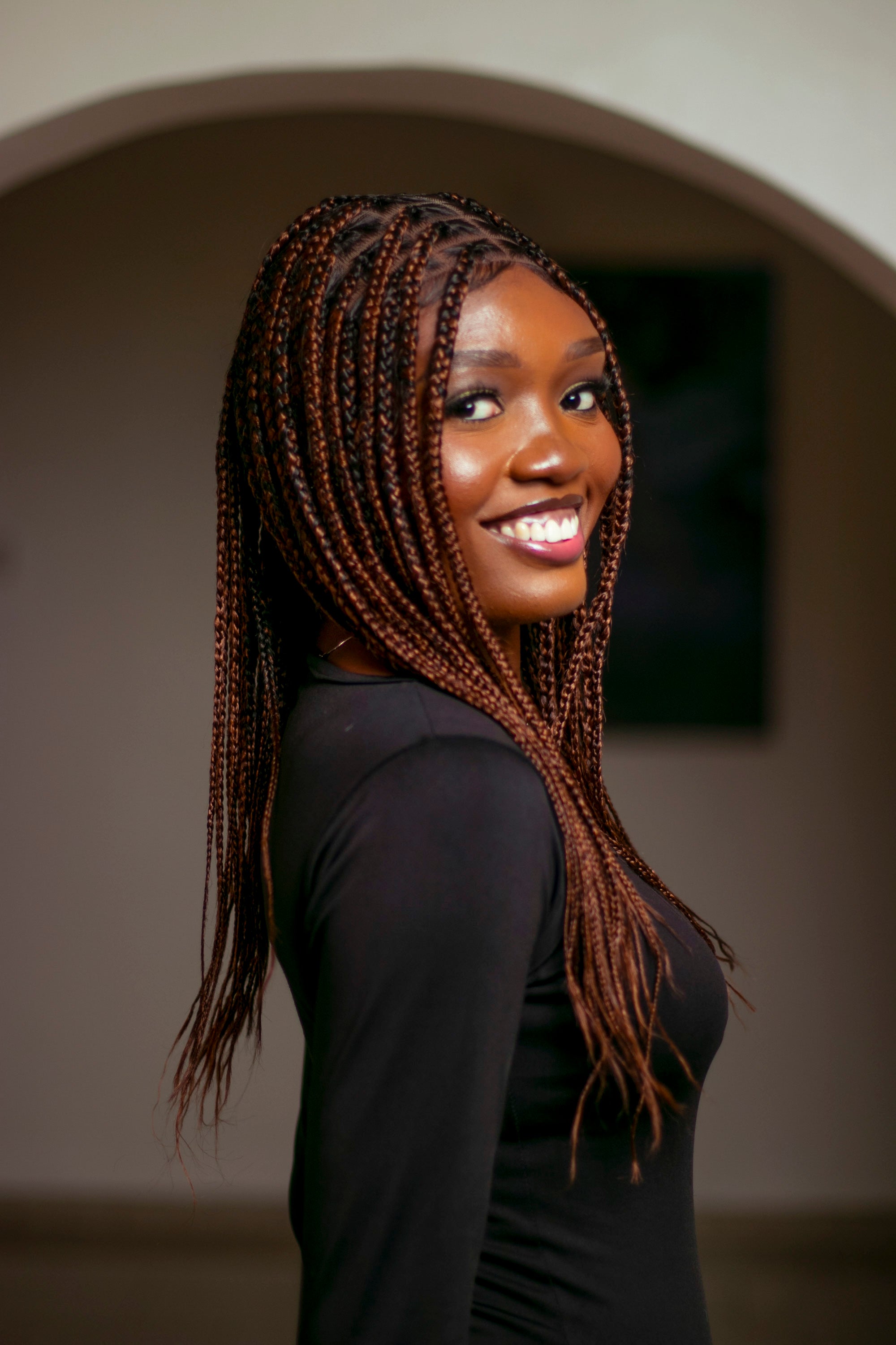 18&quot; Medium Knotless Braid Wig